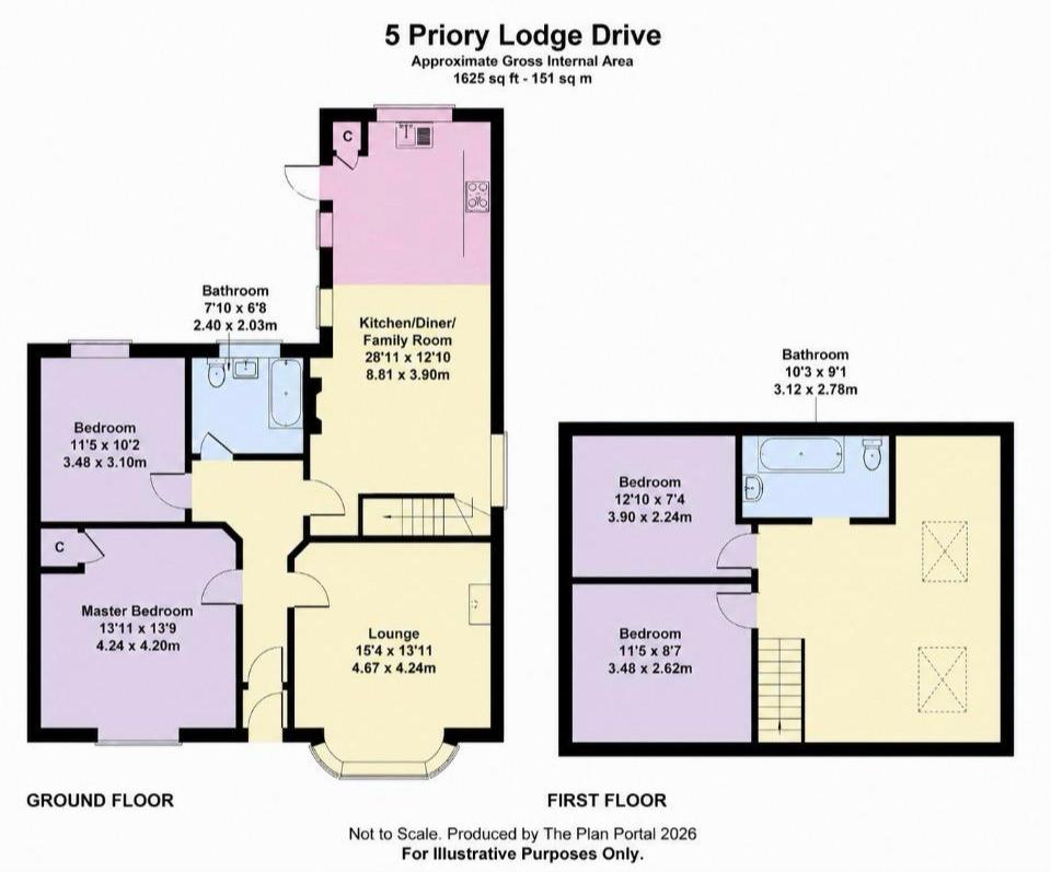 5, Priory Lodge Drive, Milford Haven floorplan