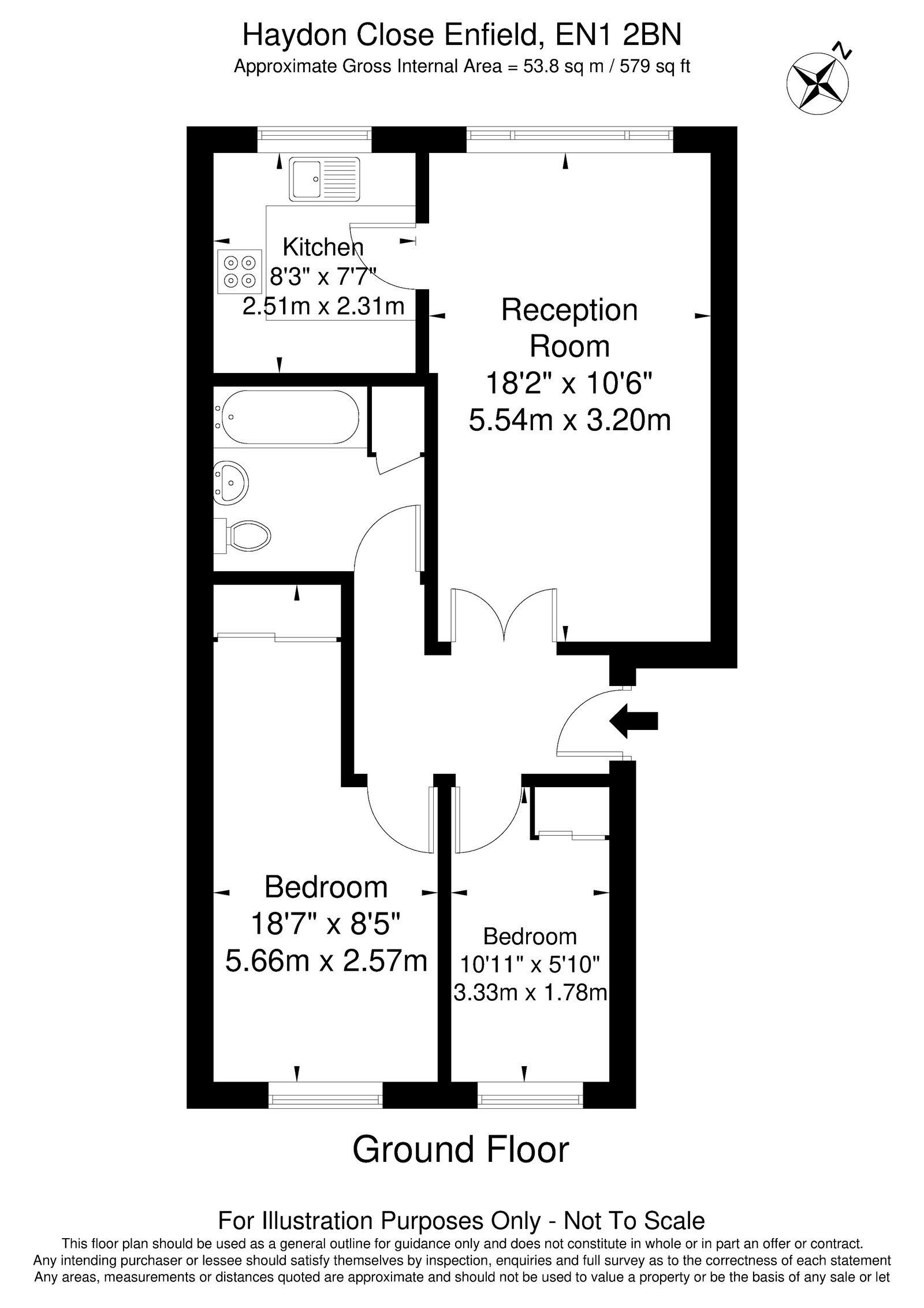 3, Haydon Close, Enfield floorplan