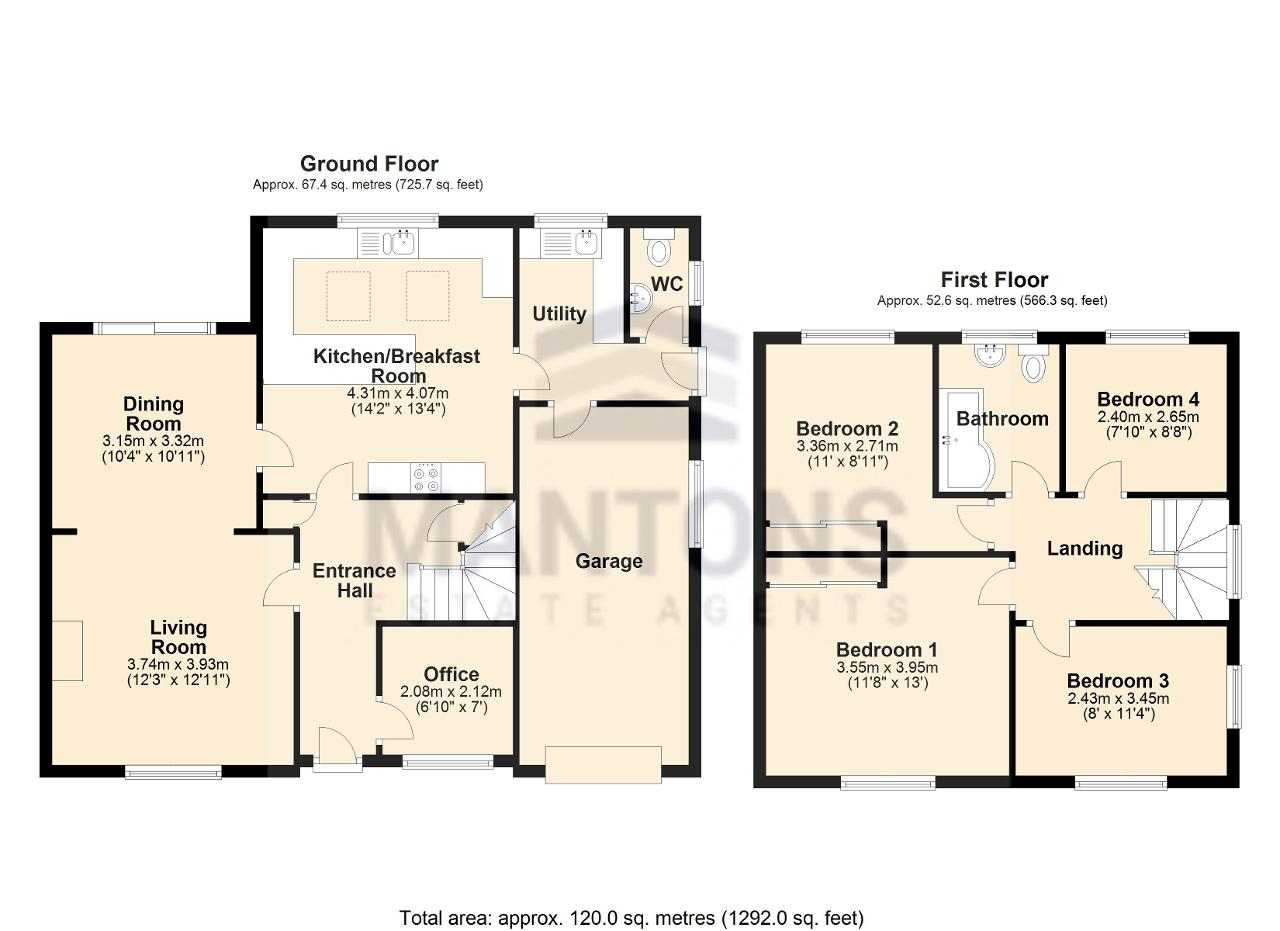 8, Holly Walk, Silsoe floorplan