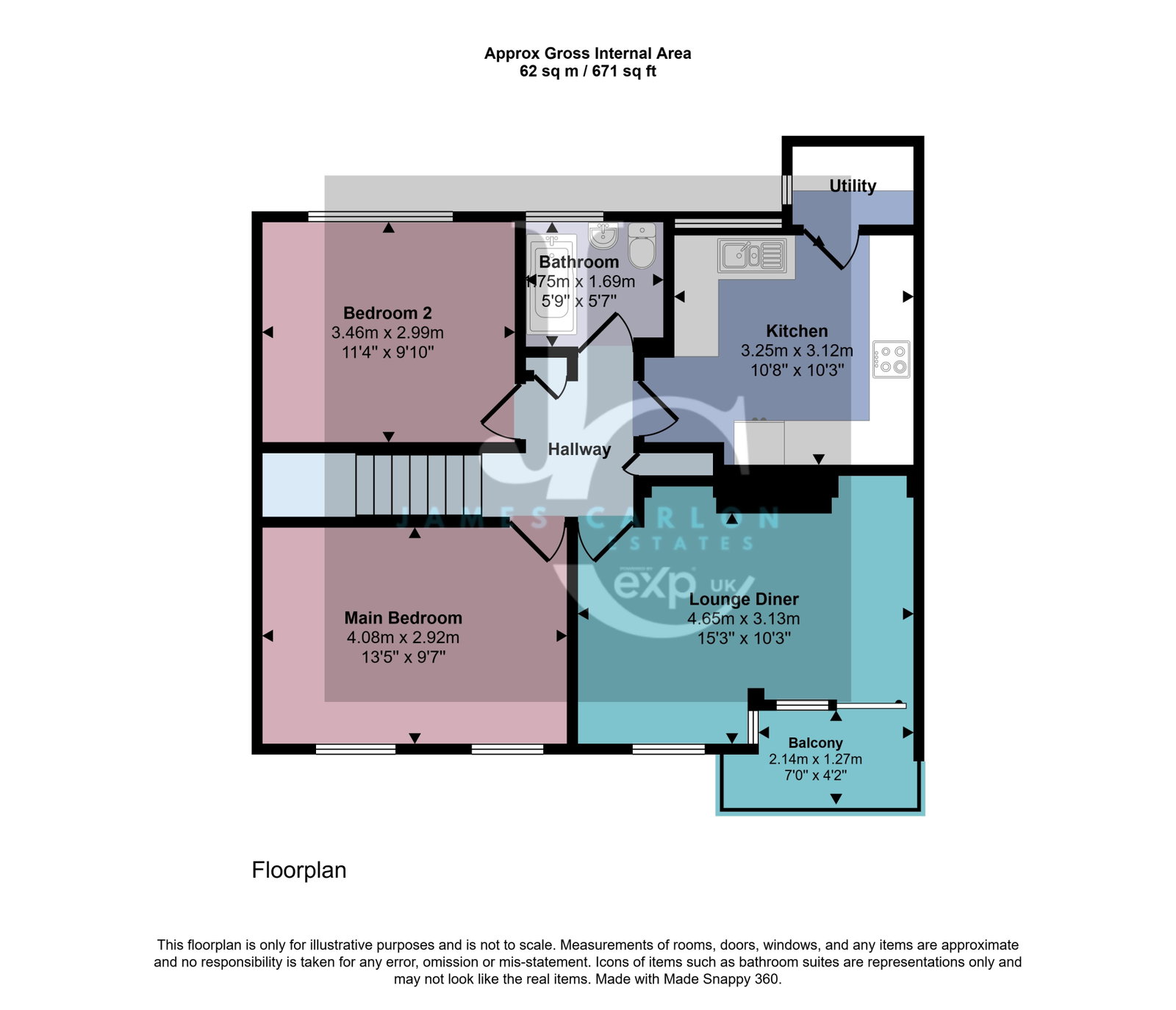 9, Webb Crescent, Telford floorplan
