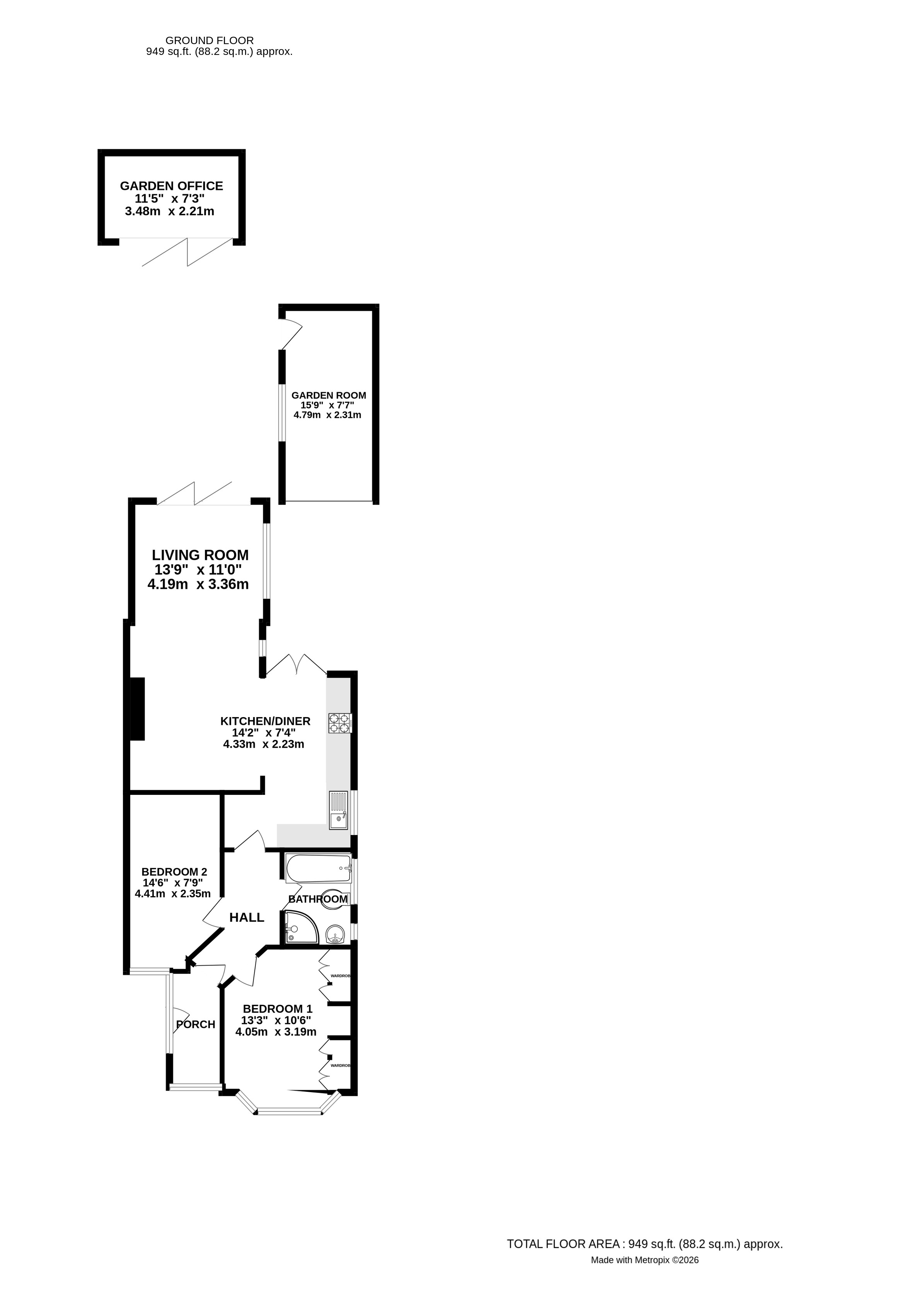 85, Oakwood Drive, St Albans floorplan