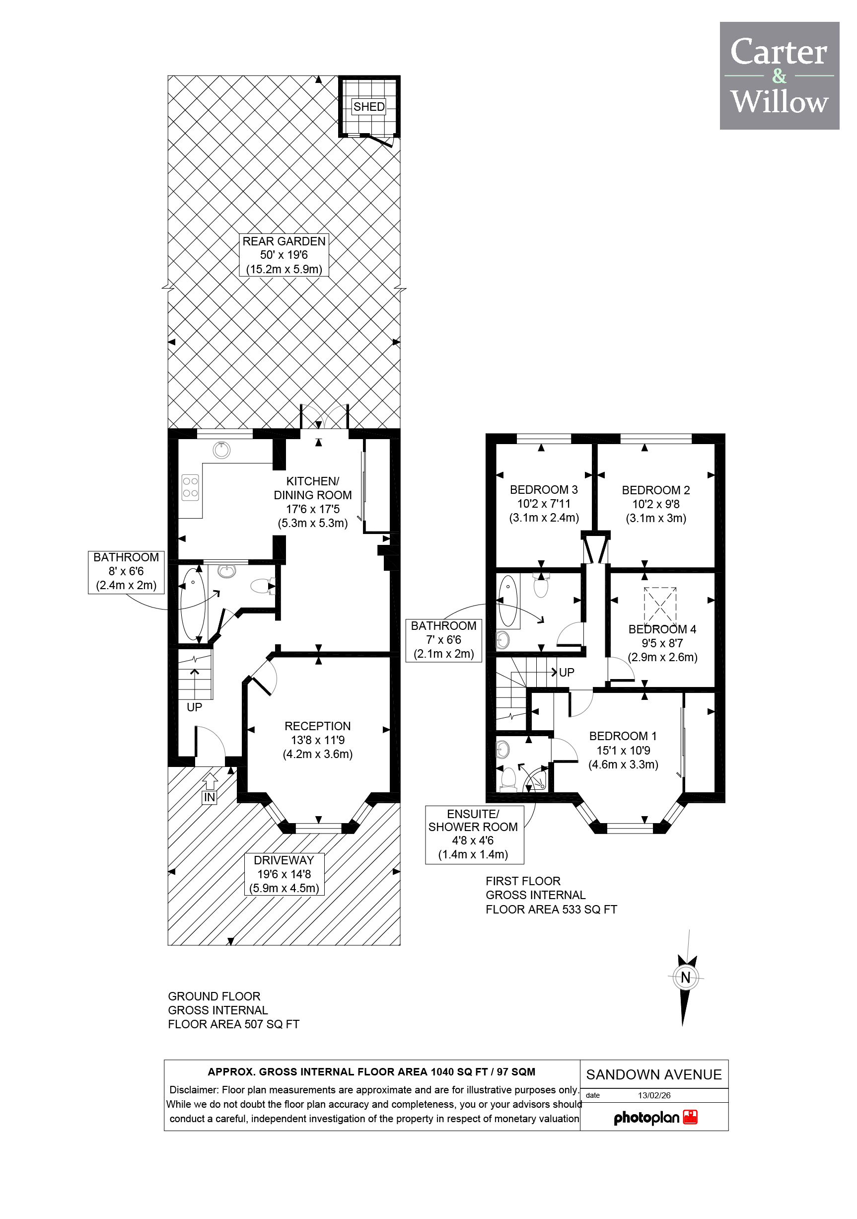 54, Sandown Avenue, Dagenham floorplan