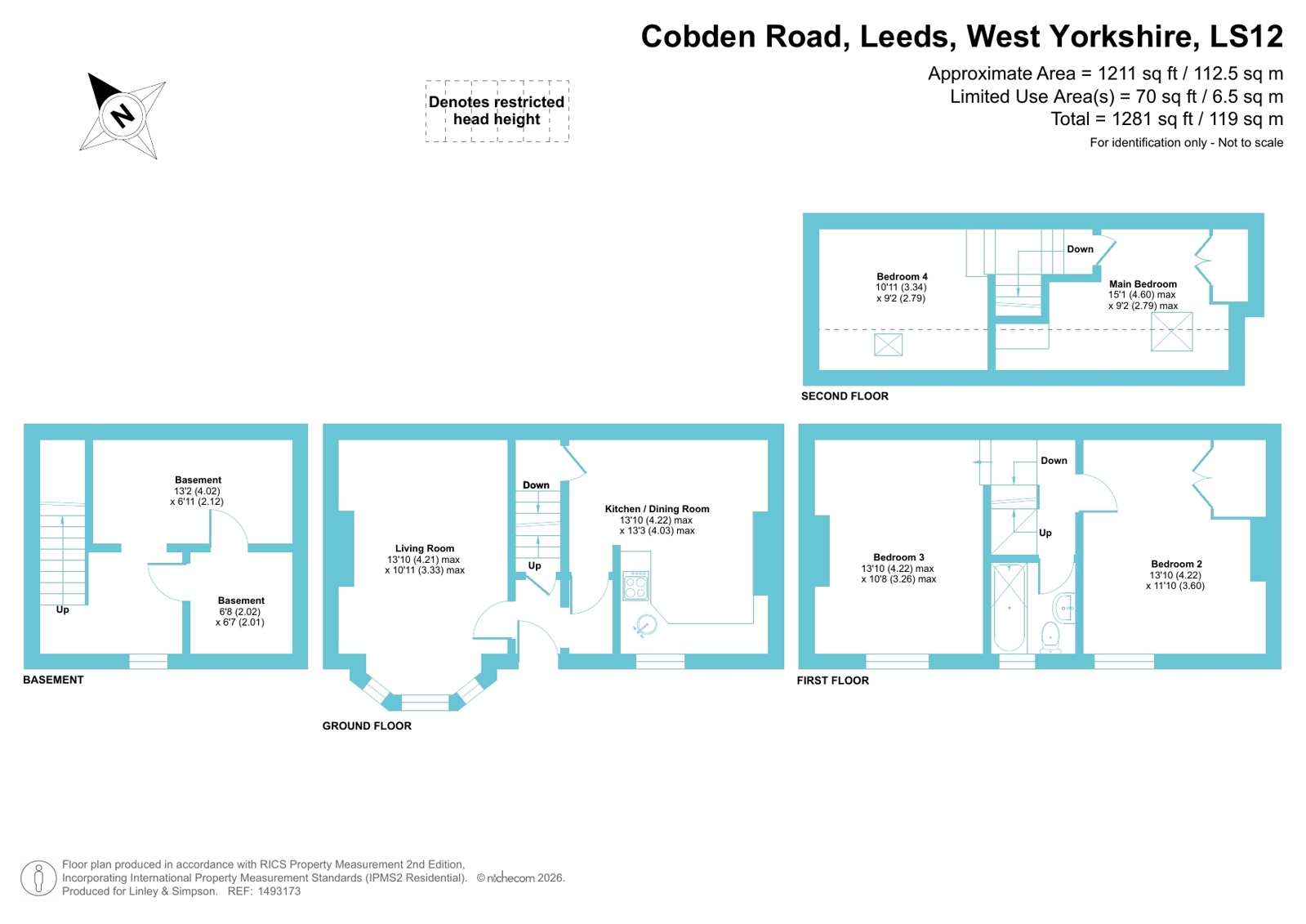 6, Cobden Road, West Yorkshire floorplan