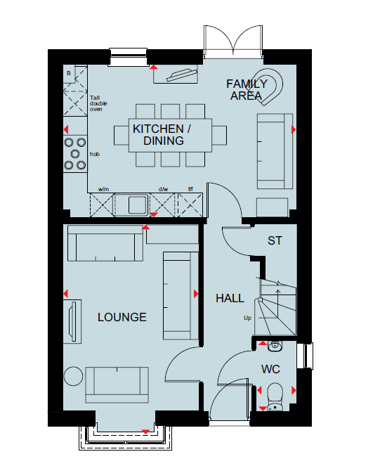 H8704217, Tansy Road, Priors Hall Park, Corby floorplan