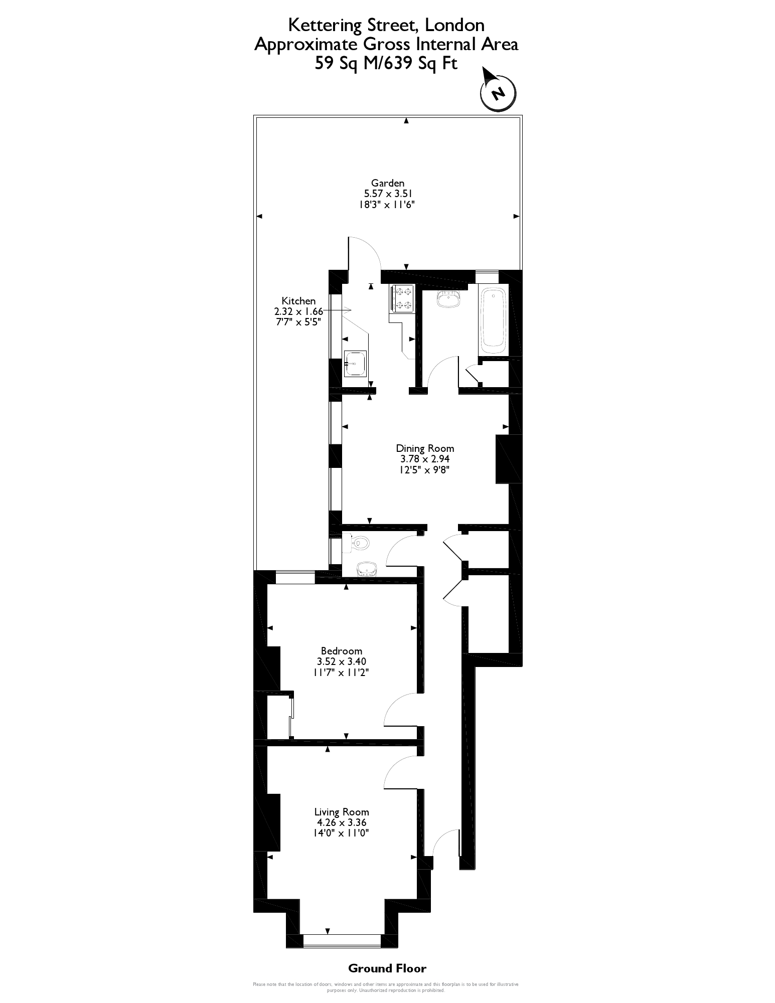 2 Bedrooms  for sale in Kettering Street, London SW16