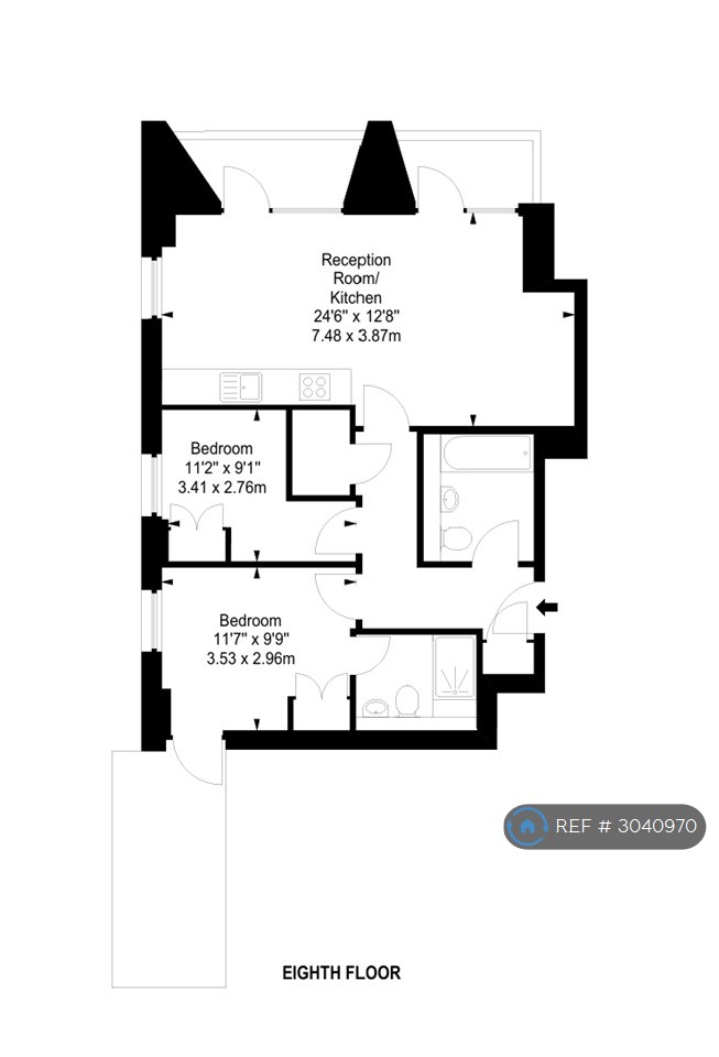 Flat, Station Grove, Wembley floorplan