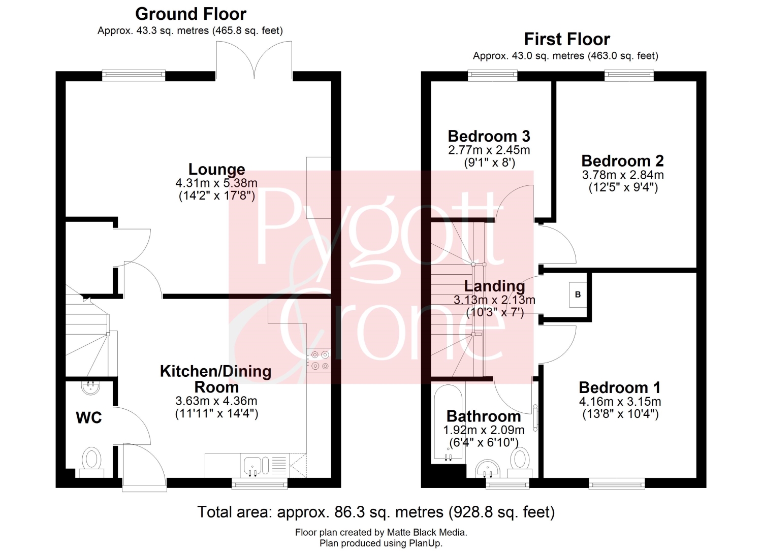 27, Curlew Road Wyberton, Boston floorplan