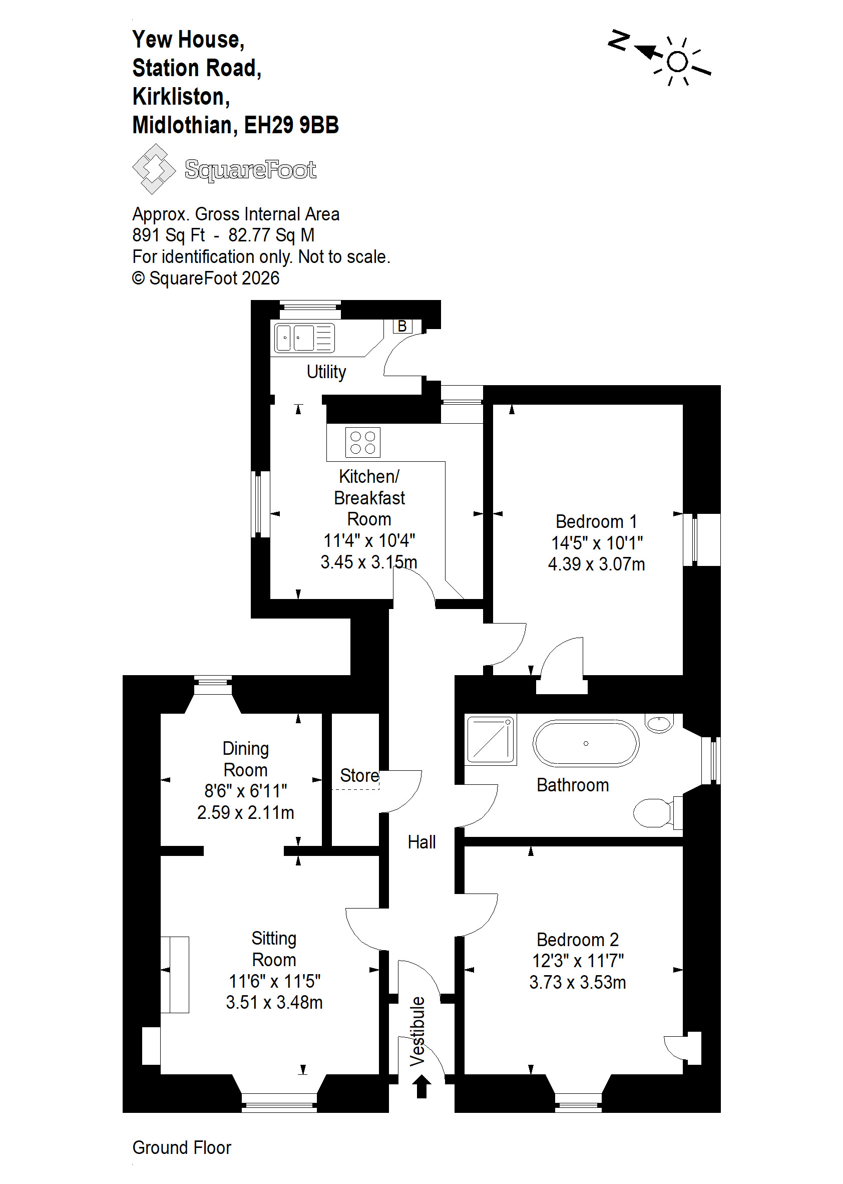 31, Station Road, Kirkliston floorplan