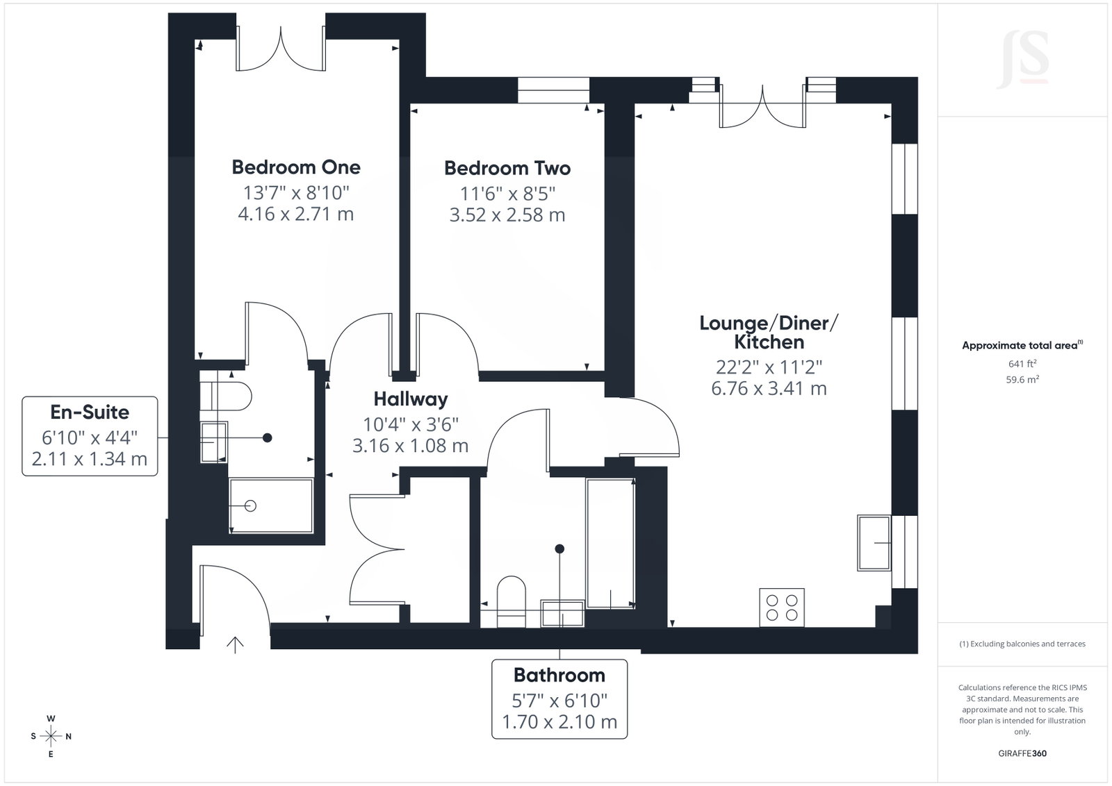 Lyndhurst House, 8,Flat 10, Monarch Way, Shoreham-by-sea floorplan