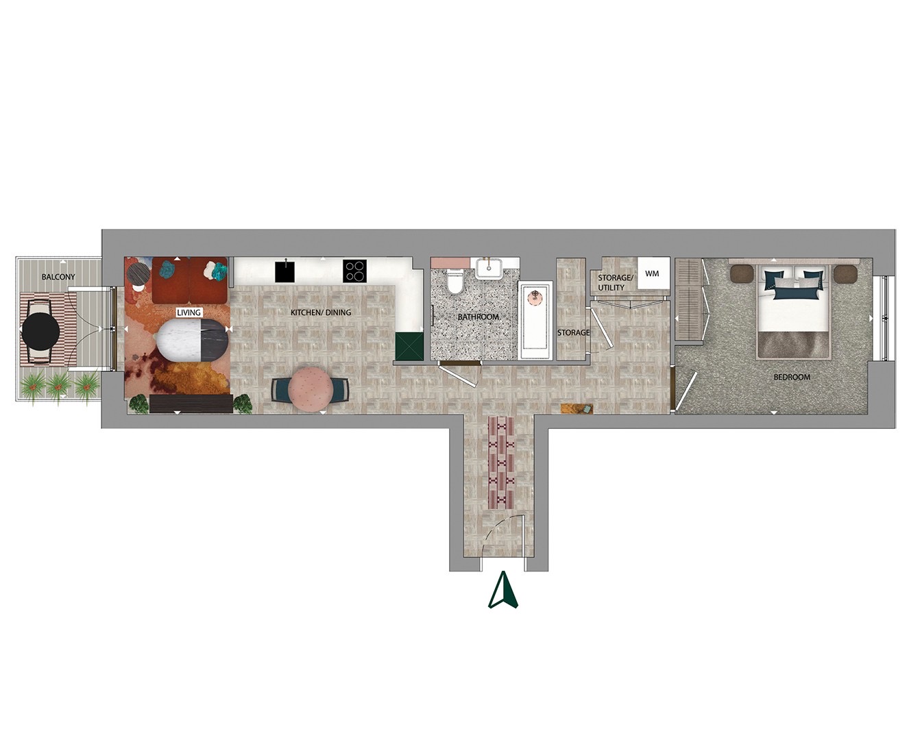 Peabody Estate, St. John's Hill, London SW11 floorplan