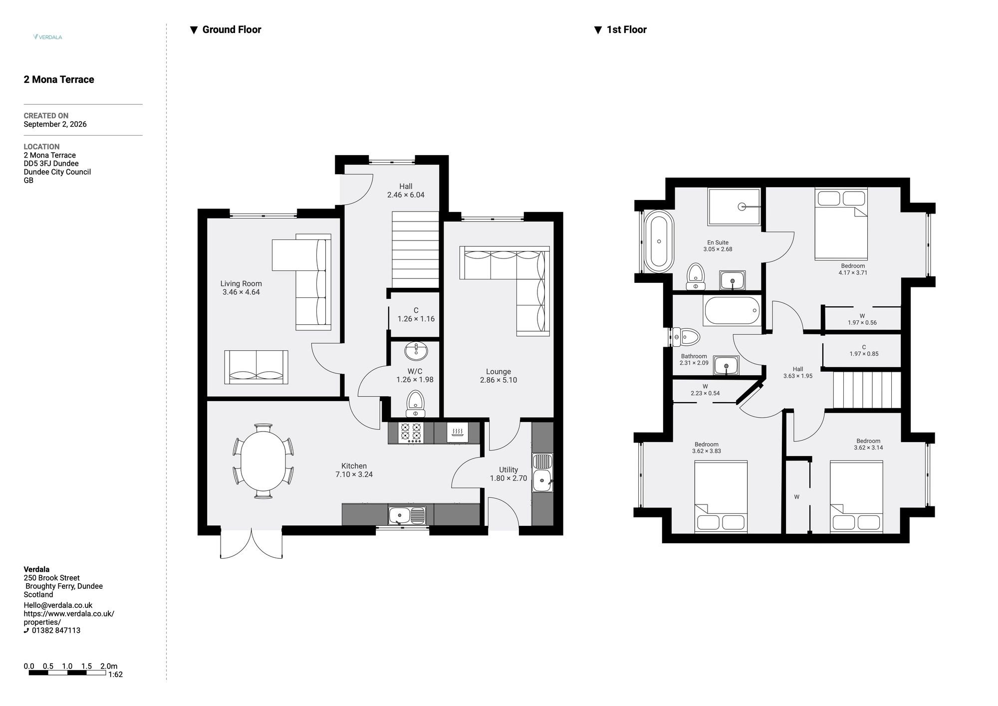 2 Mona Terrace, Dundee floorplan