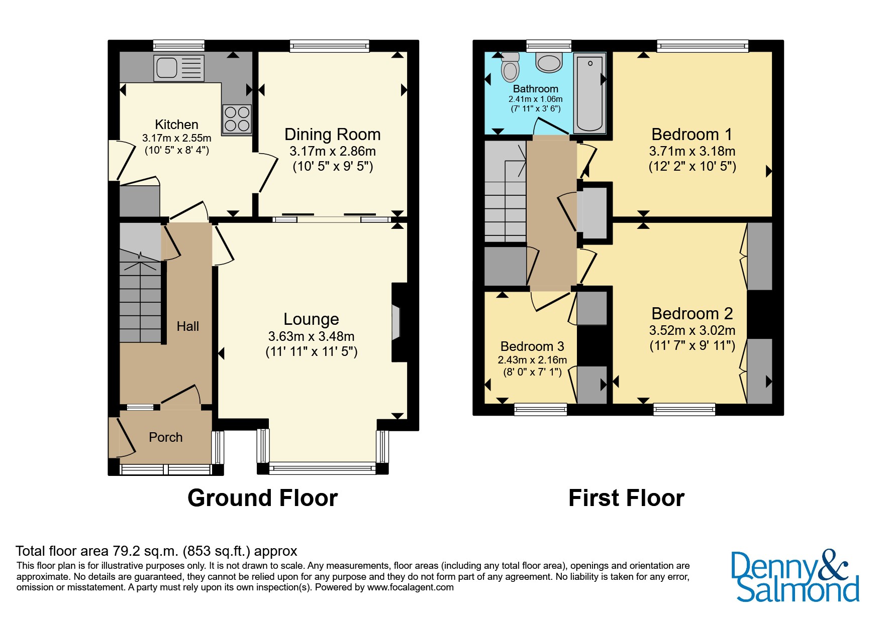 26, Churchill Drive, Malvern floorplan