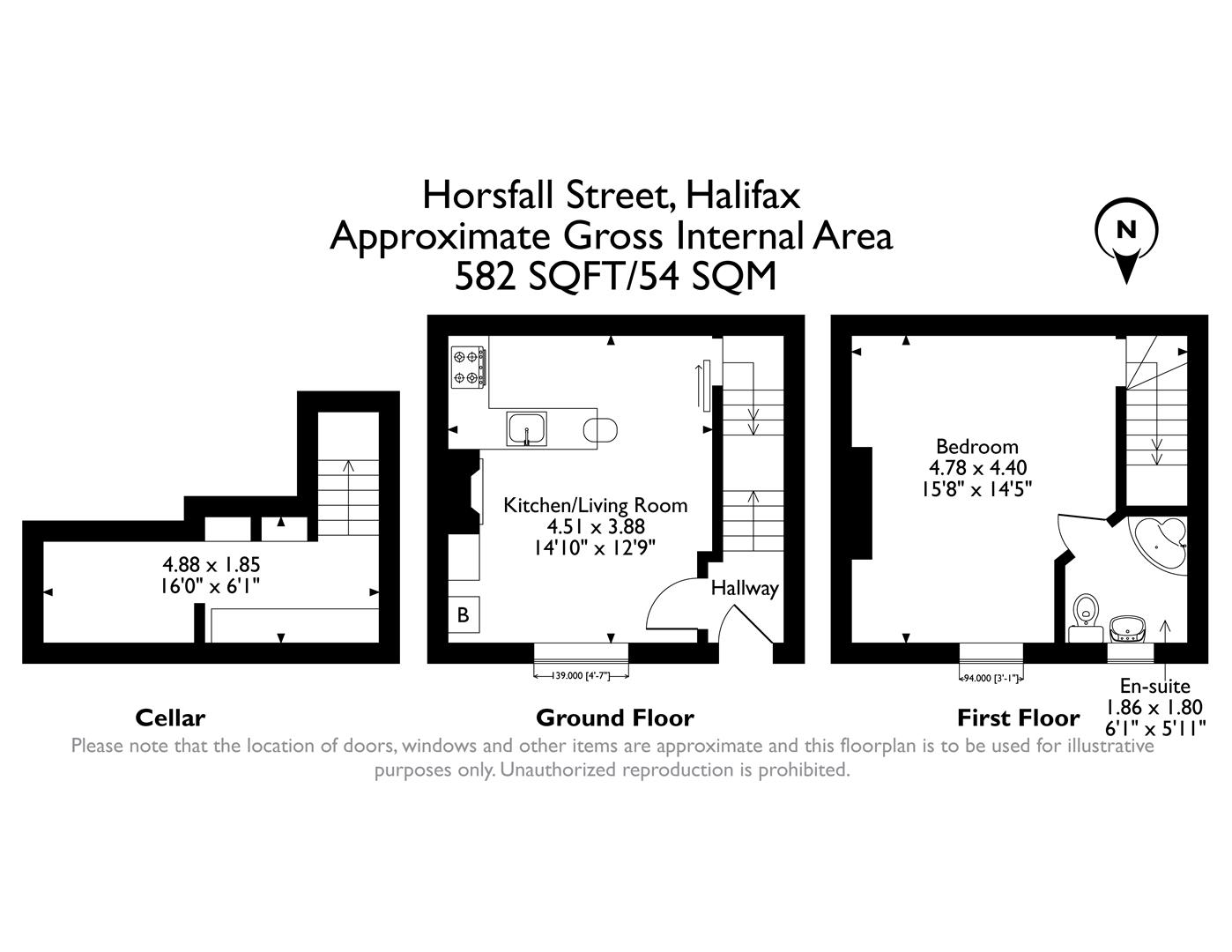 14, Horsfall Street, Halifax floorplan