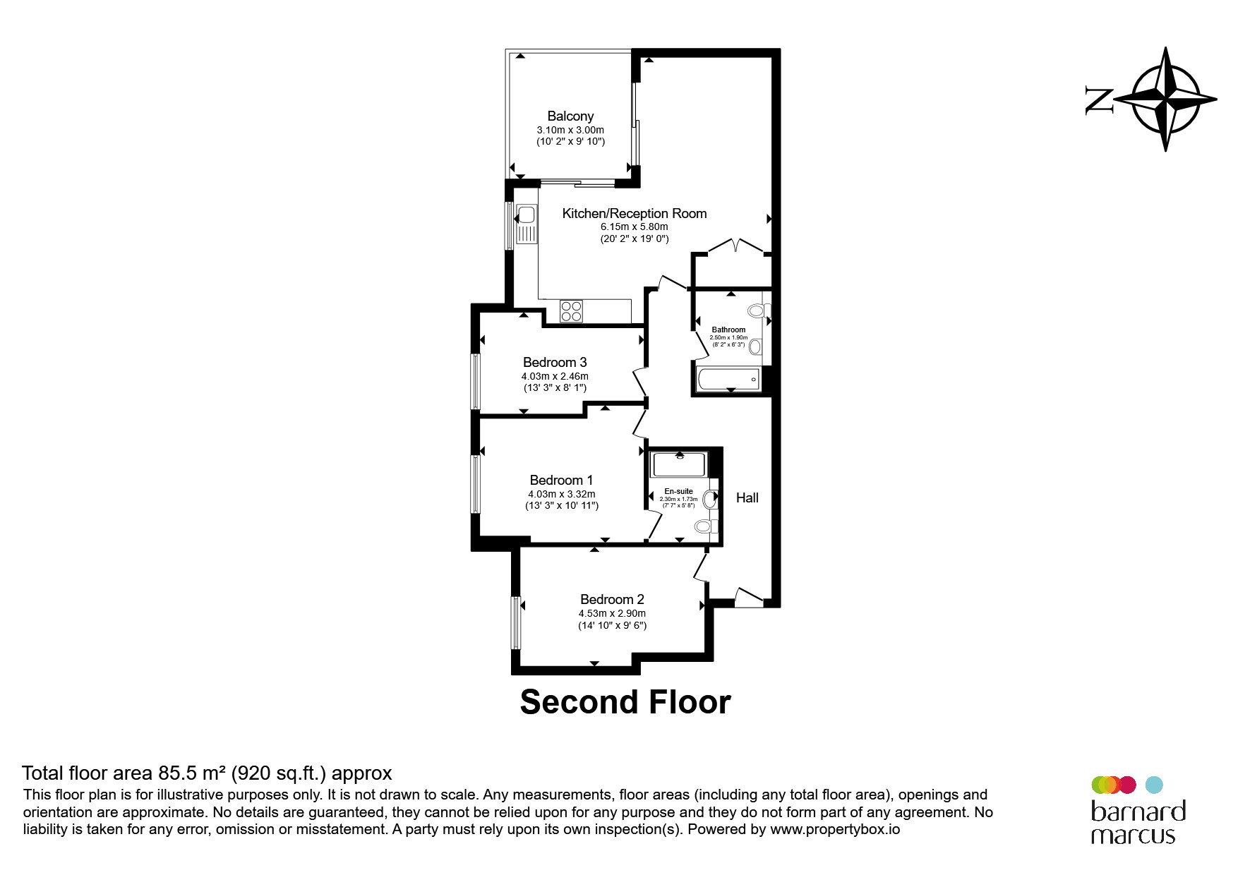 Flat 16, Adam Lodge, 3-5, Woodcote Valley Road, Purley floorplan