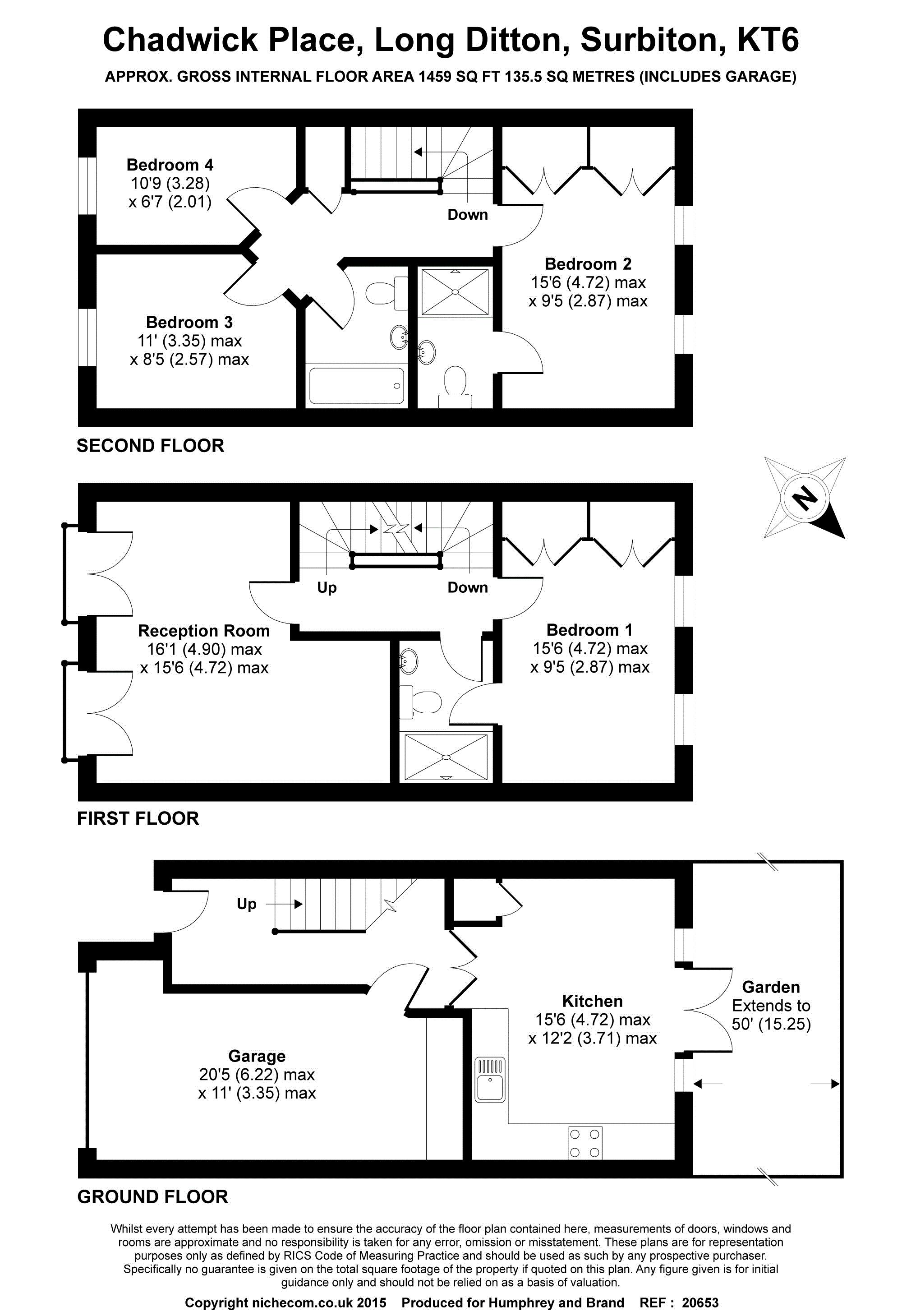 4 Bedrooms Terraced house to rent in Chadwick Place, Long Ditton, Surbiton KT6