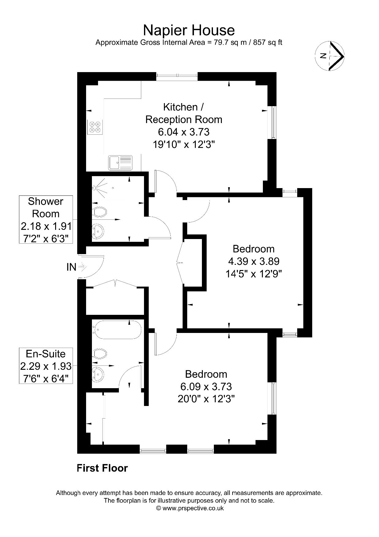99 Napier House, London floorplan