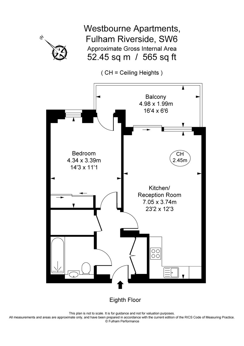 1 Bedrooms Flat for sale in Westbourne Apartments, 5 Central Avenue SW6