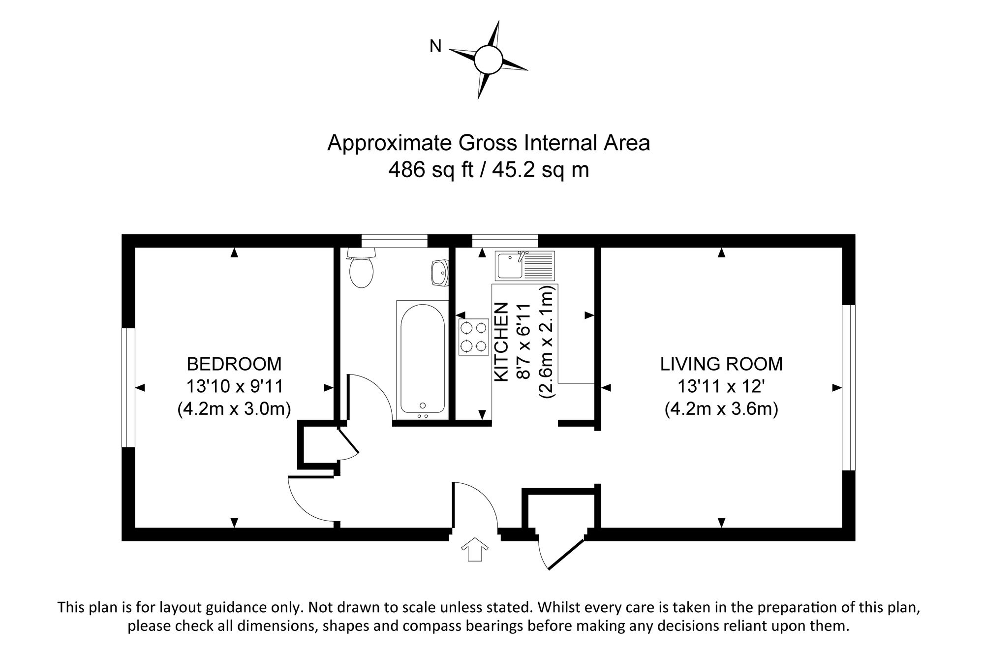 Flat 4, Pebble Lodge, Shoreham-By-Sea floorplan