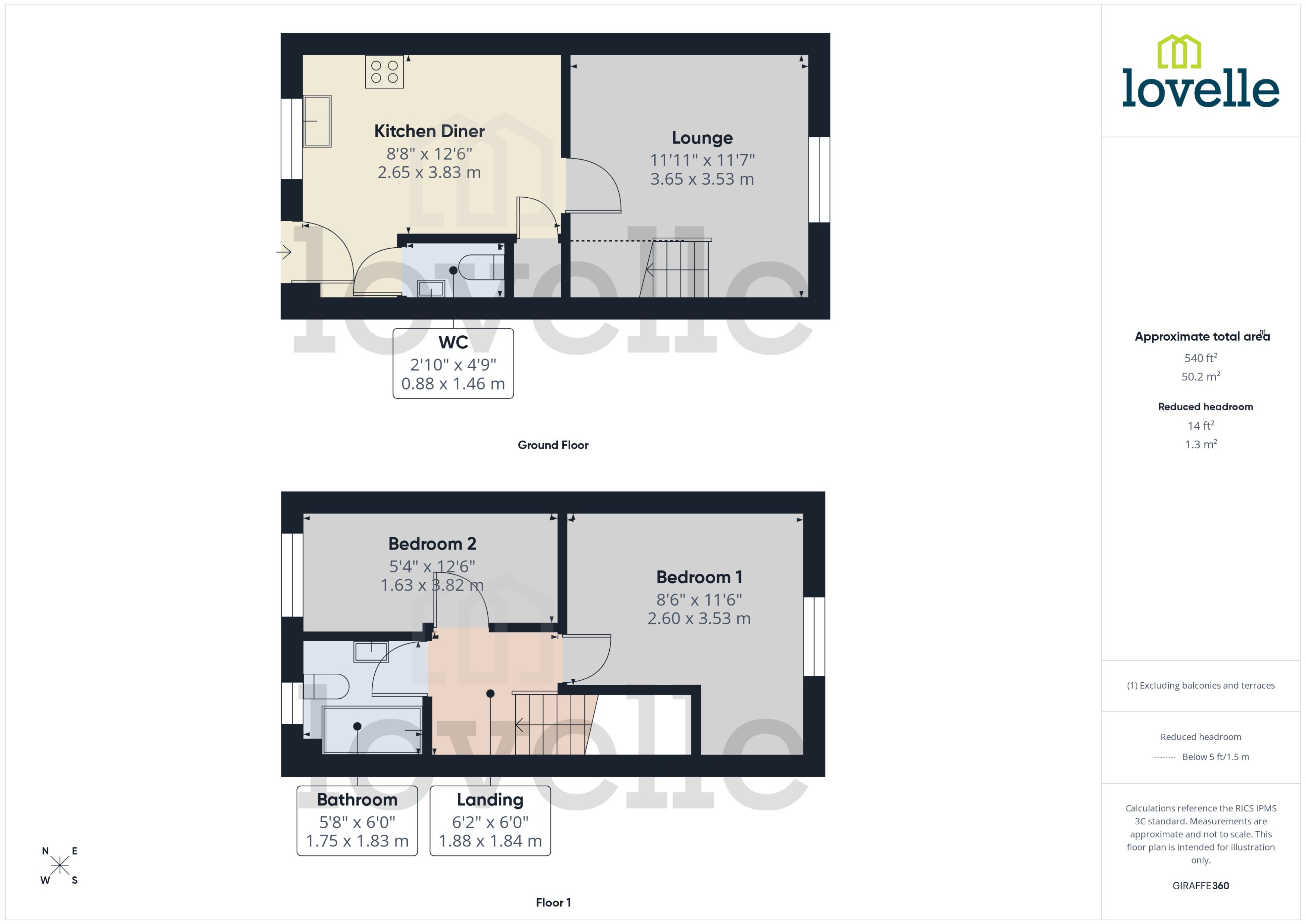 2 Blacksmiths Court, Oxford Street, Market Rasen floorplan