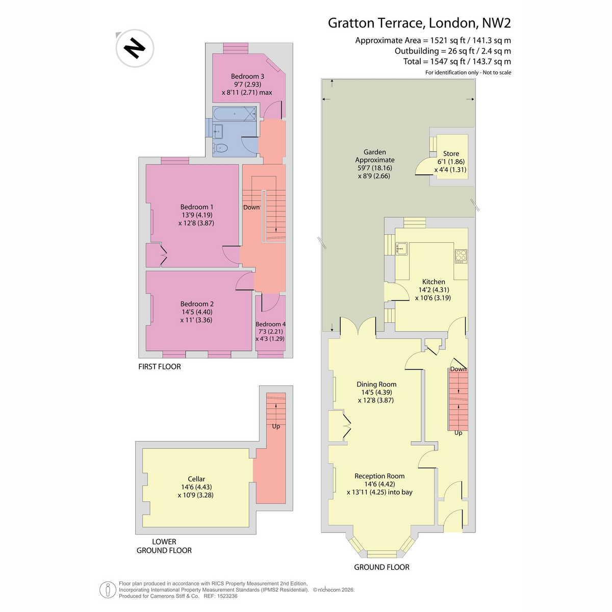 17, Gratton Terrace, London floorplan