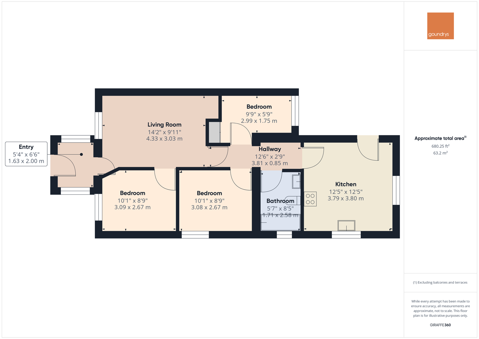 50, Goonown, St Agnes floorplan