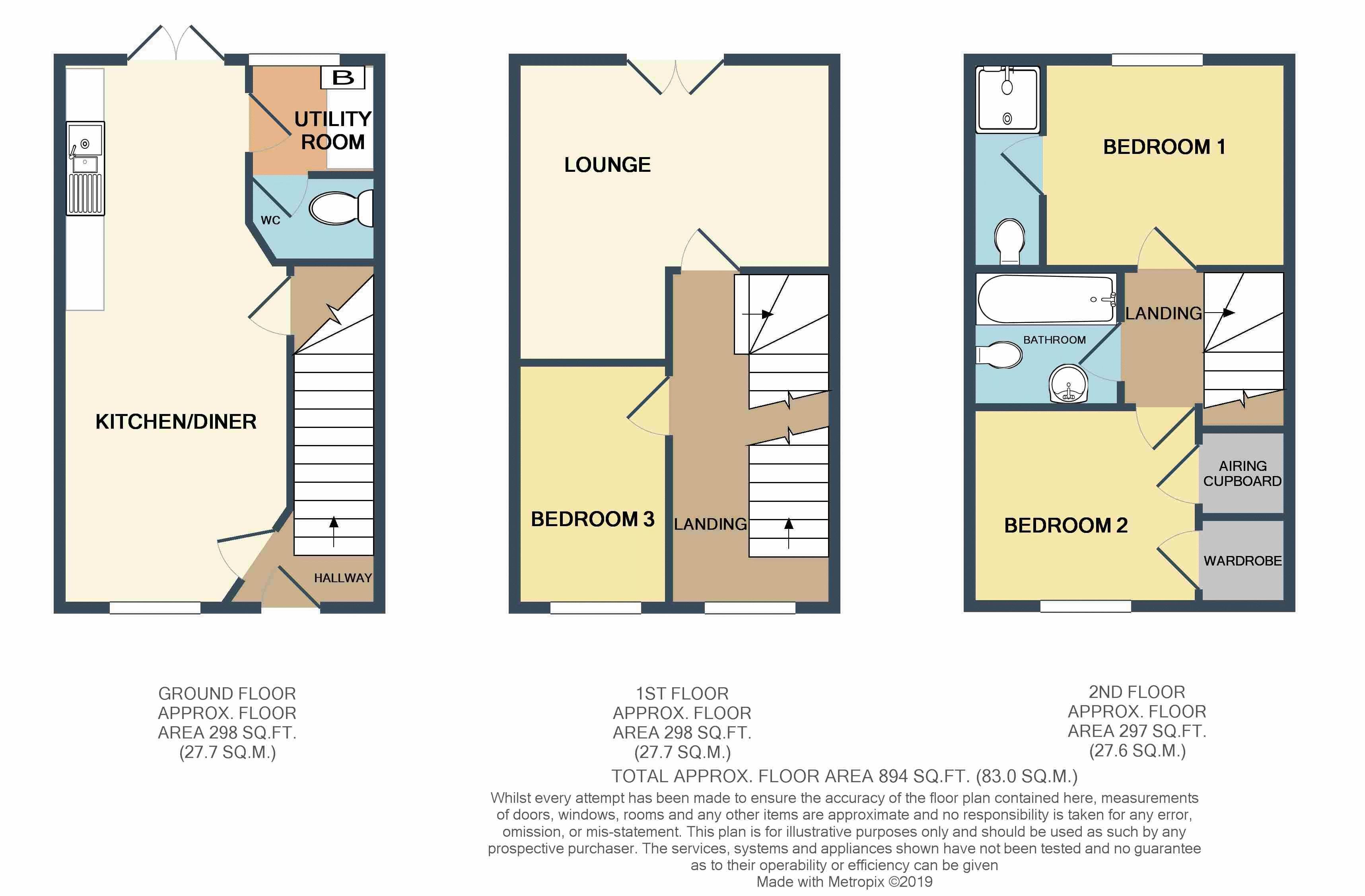 3 Bedrooms Terraced house for sale in Morse Way, Desborough, Kettering NN14