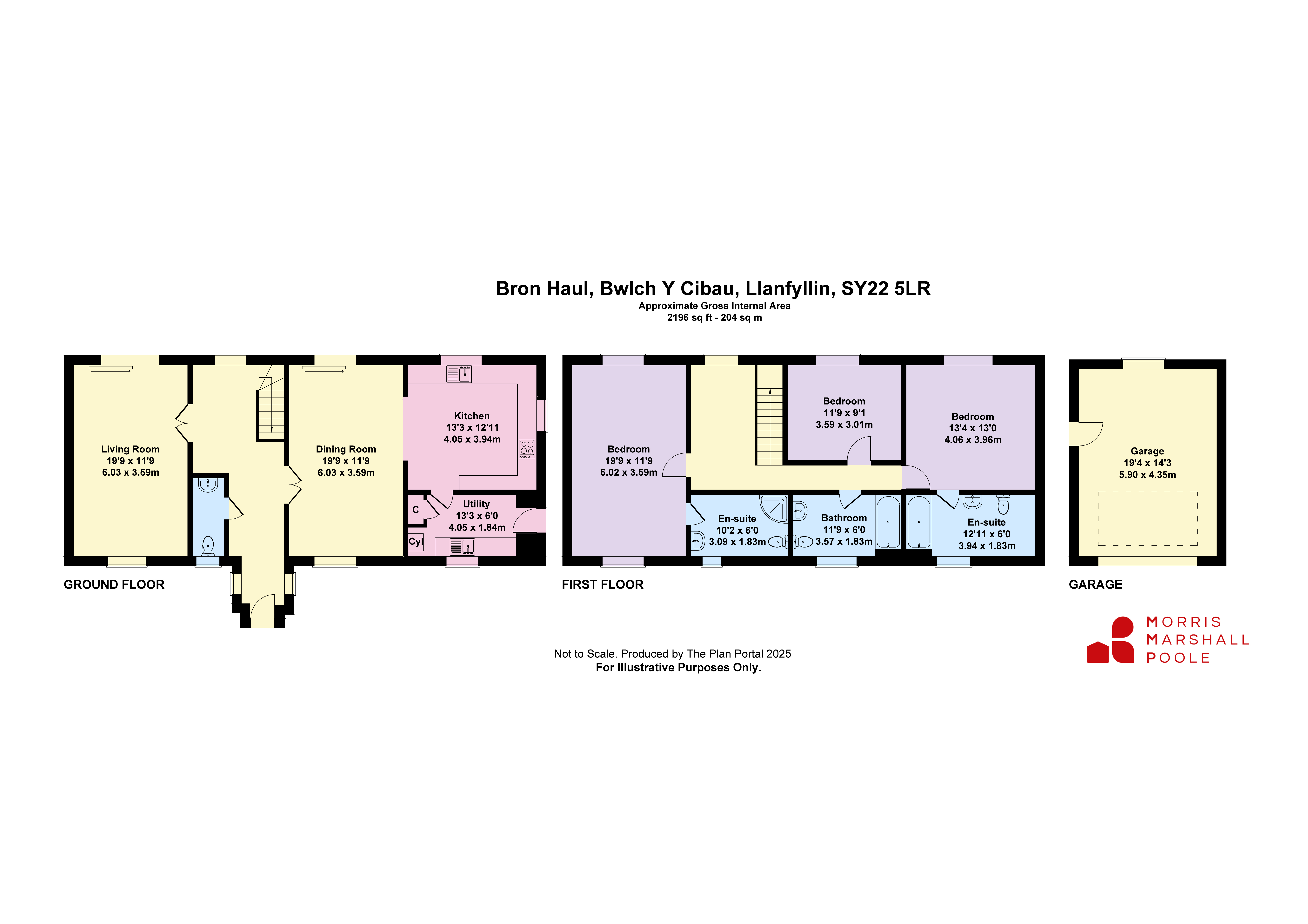 Bron Haul,, Bwlch-y-Cibau, Powys floorplan