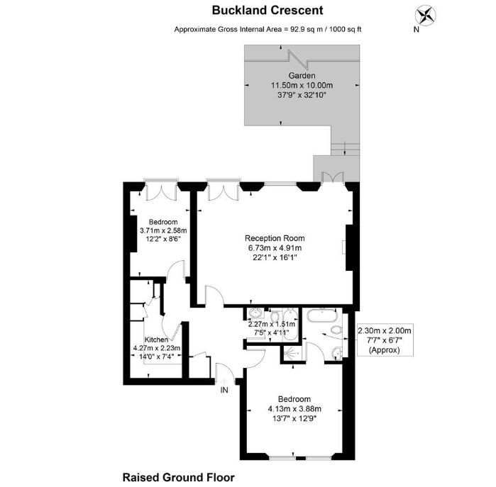 2,17, Buckland Crescent, London floorplan