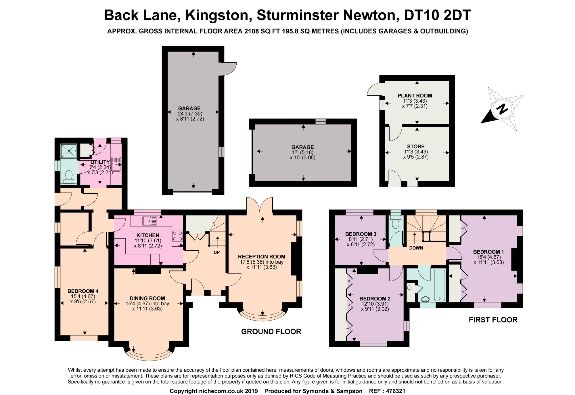 4 Bedrooms Detached house for sale in Back Lane, Kingston, Sturminster Newton, Dorset DT10