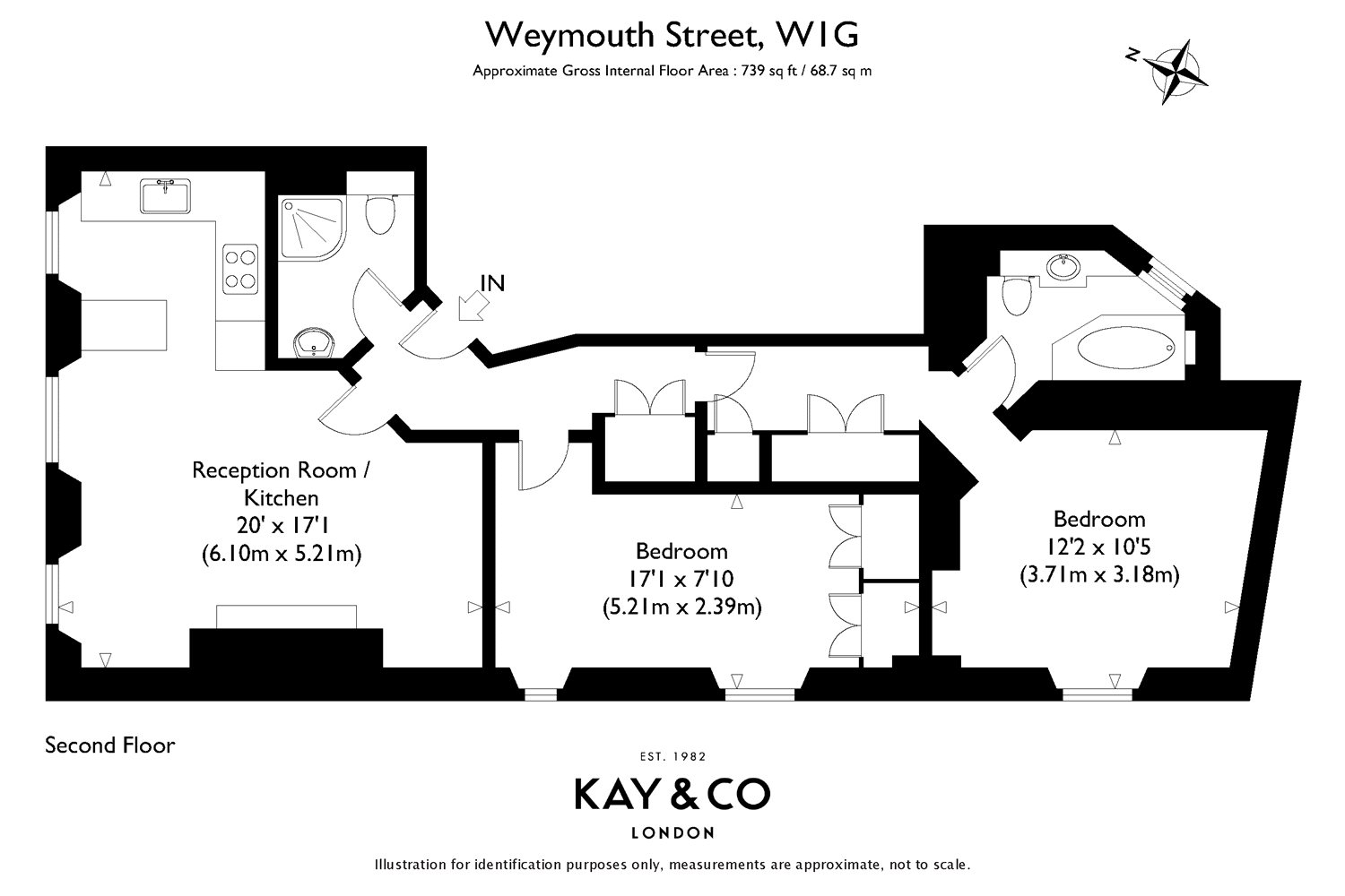 2 Bedrooms Flat to rent in Weymouth Street, Marylebone W1G