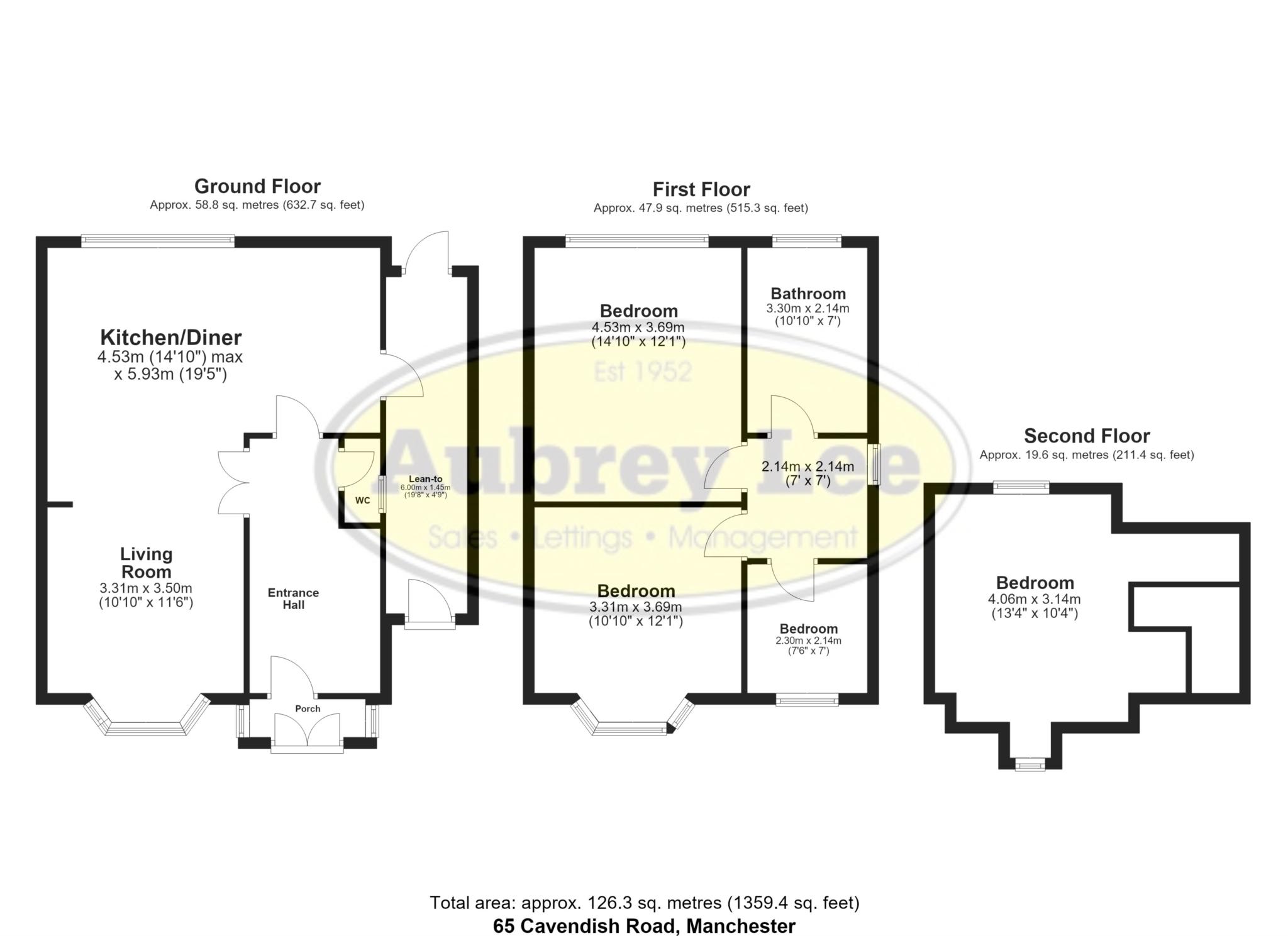 65, Cavendish Road, Salford floorplan