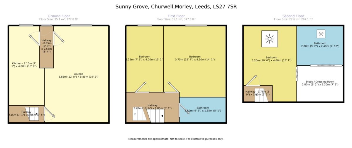 3 Bedrooms Terraced house for sale in Sunny Grove, Churwell, Morley, Leeds LS27