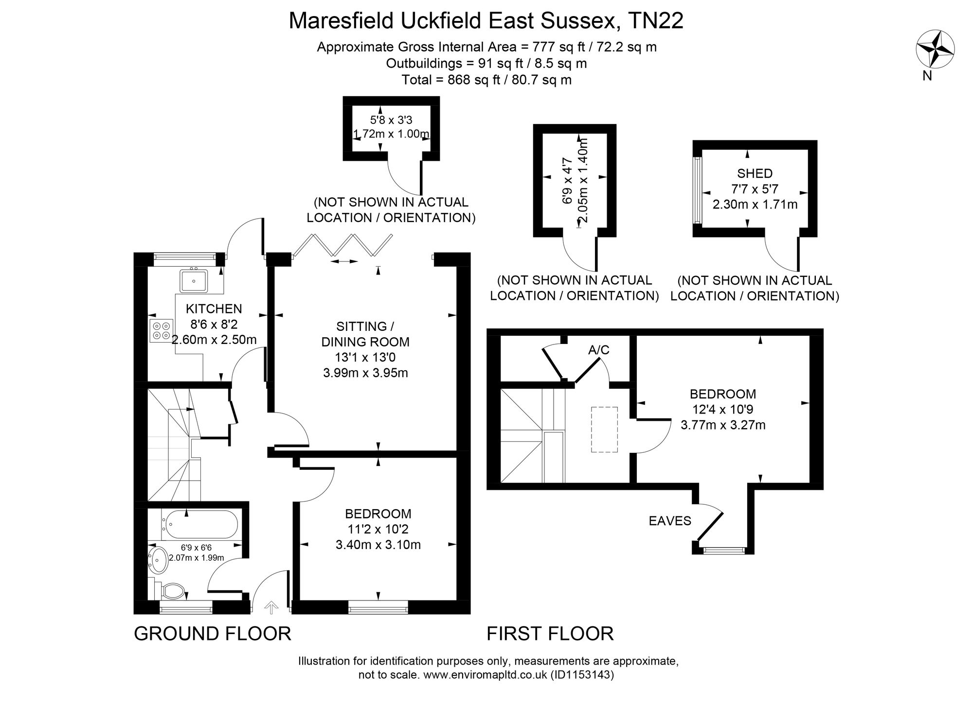 24 Field End, Uckfield floorplan