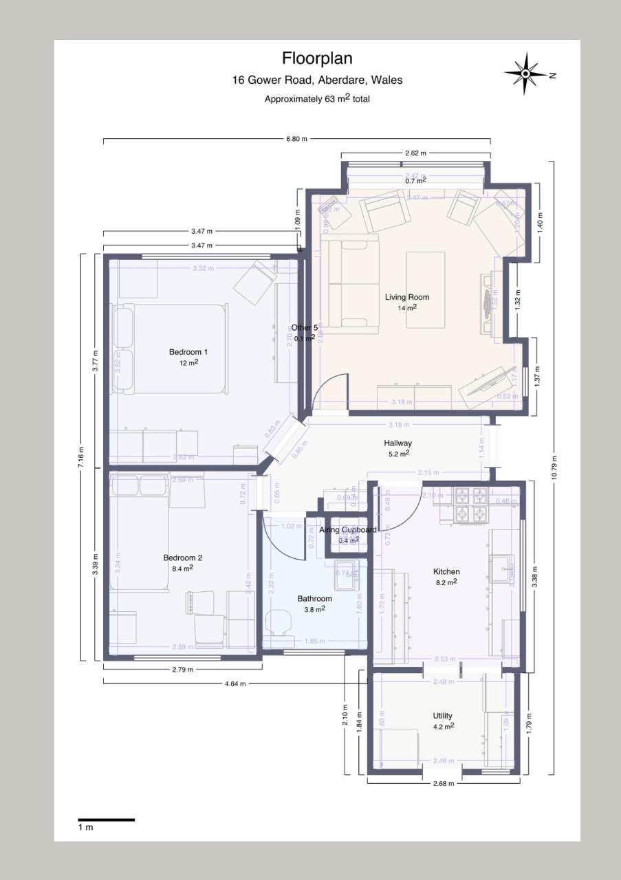 16, Gower Road, Aberdare floorplan