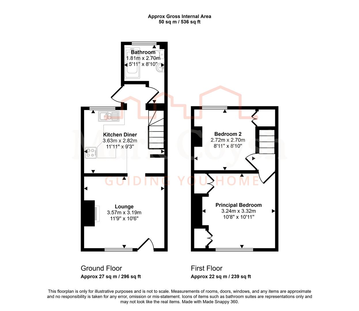 3 Providence Cottages, Brockham Green, Betchworth floorplan