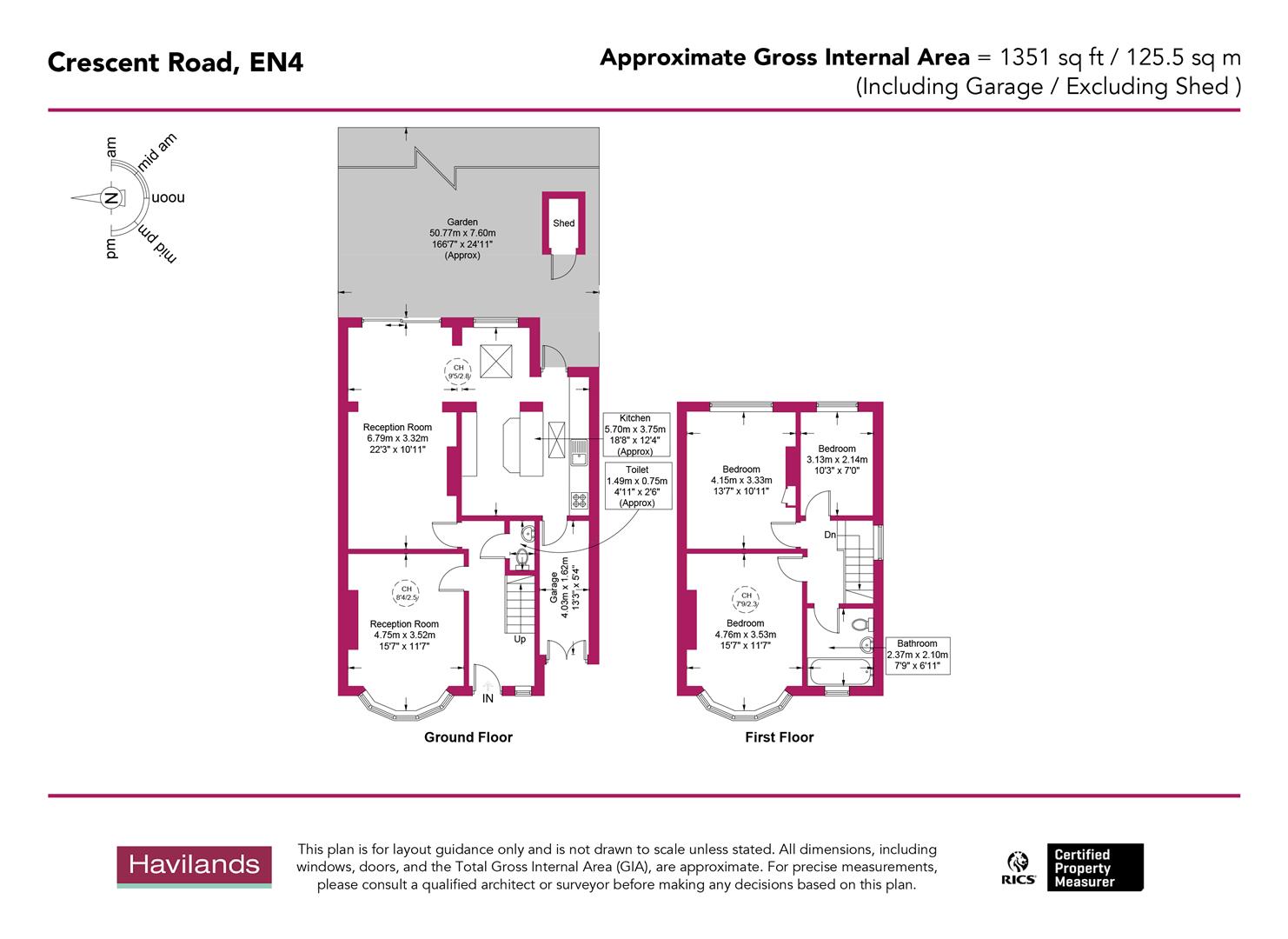 131, Crescent Road, Barnet floorplan