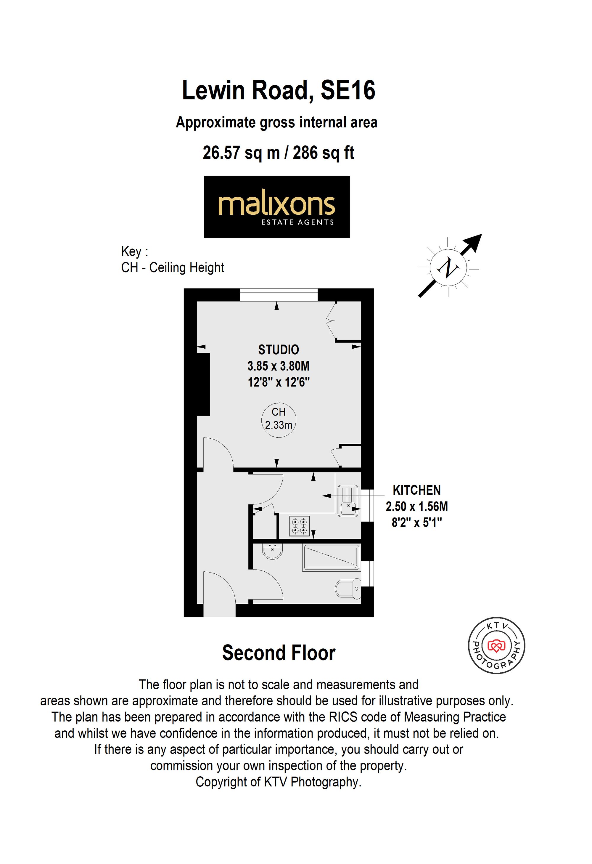 Flat 5, 74 Lewin Road, London floorplan