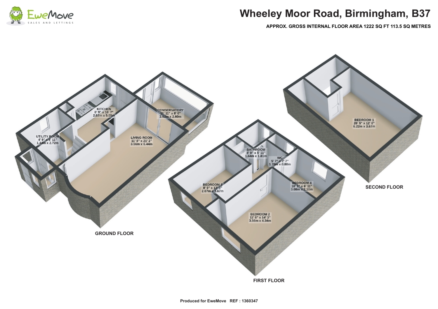 49, Wheeley Moor Road, Birmingham floorplan