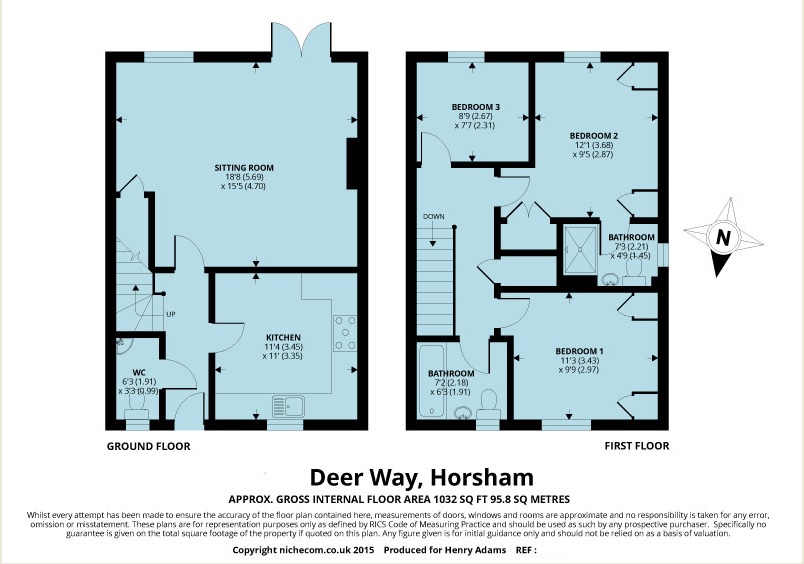 3 Bedrooms End terrace house to rent in Deer Way, Horsham RH12