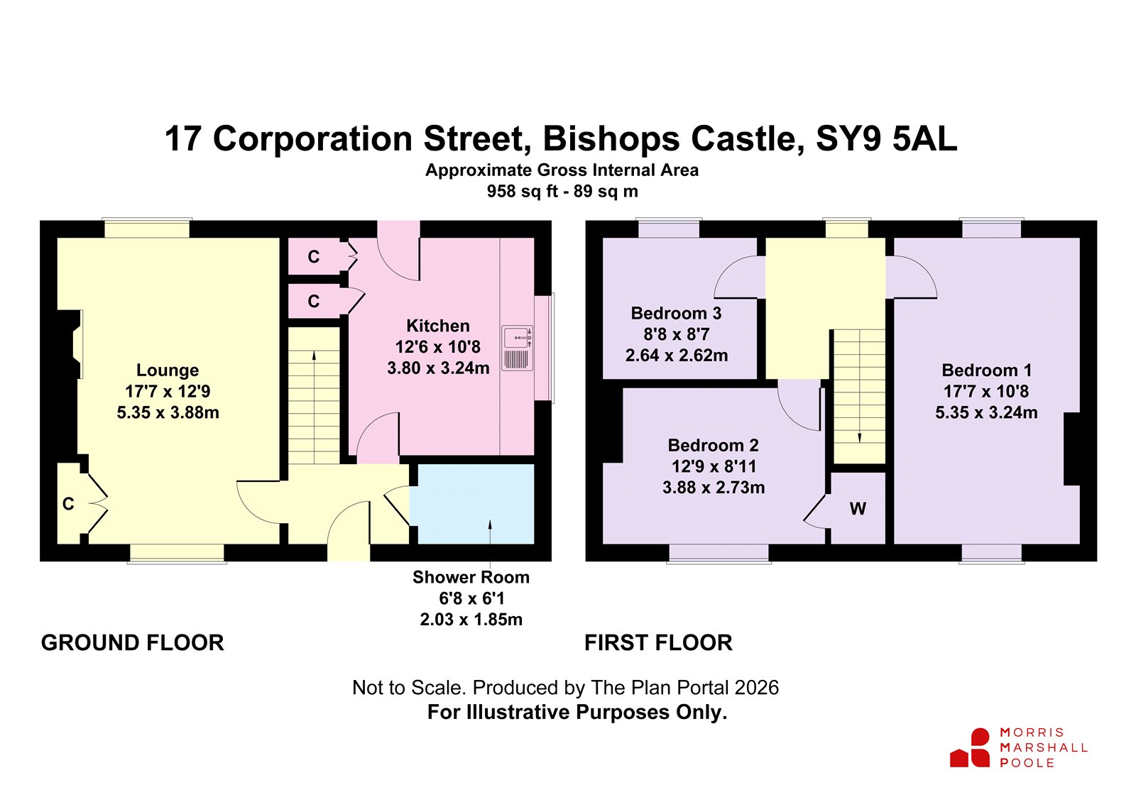 17, Corporation Street, Shropshire floorplan