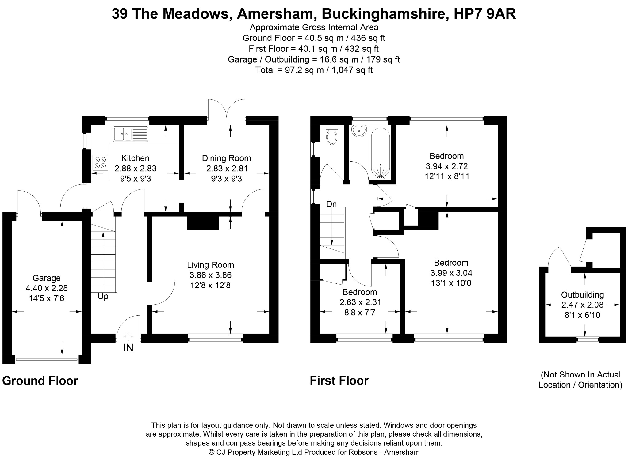 39 The Meadows, Amersham floorplan