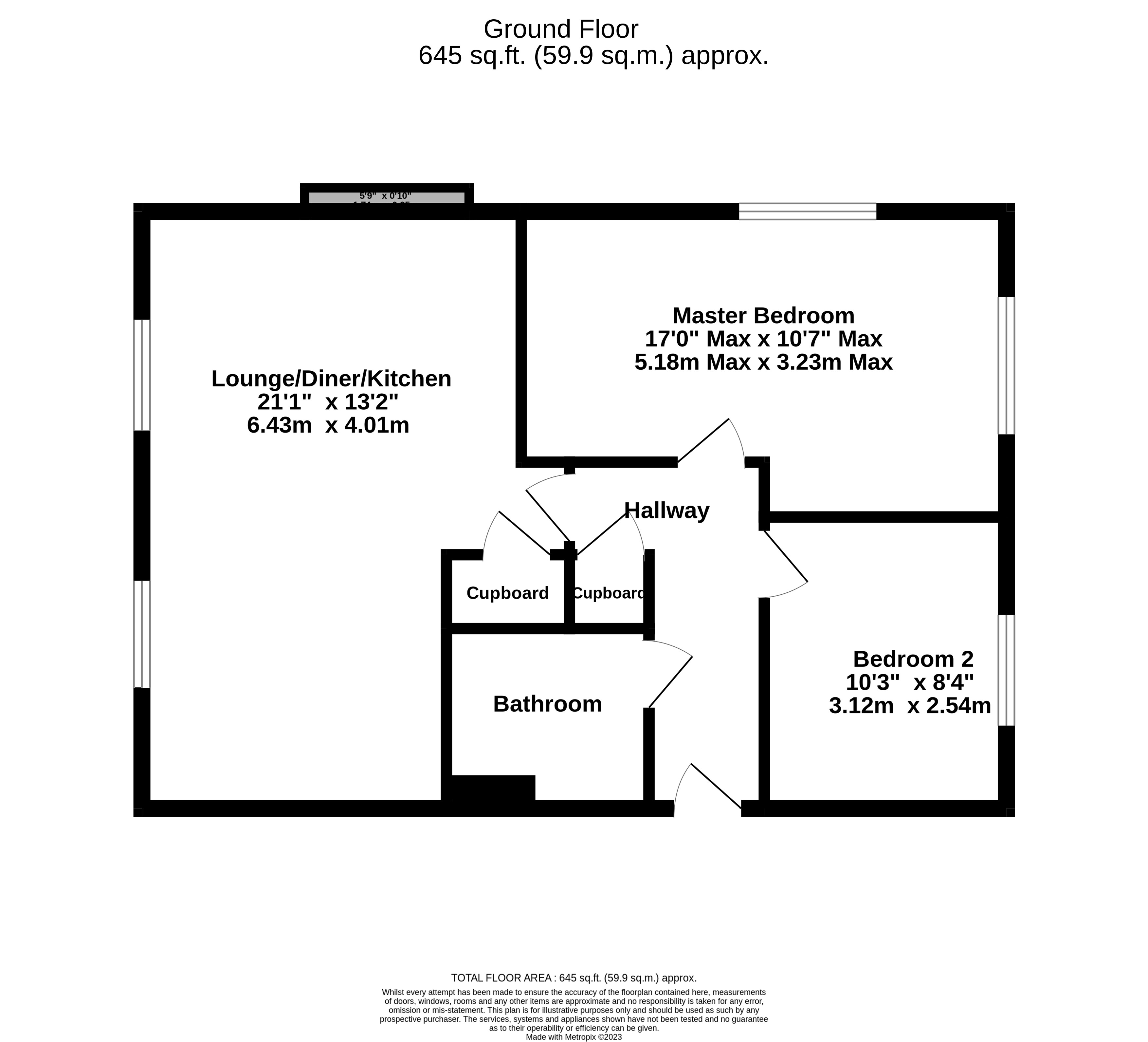 Prestbury Road, Duston, Northampton NN5, 2 bedroom flat for sale