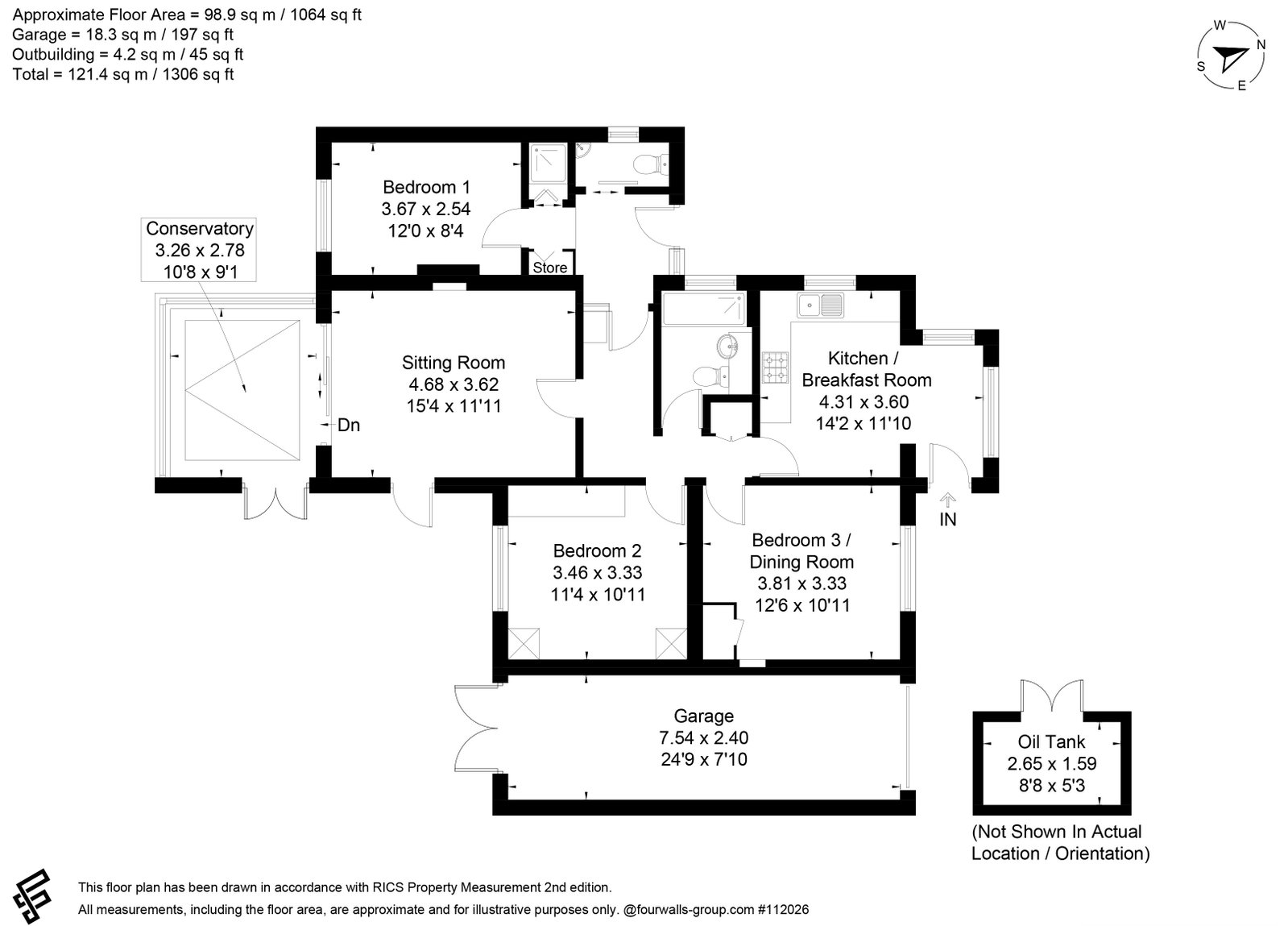 Paxcroft, Brockhampton Lane, Cheltenham floorplan