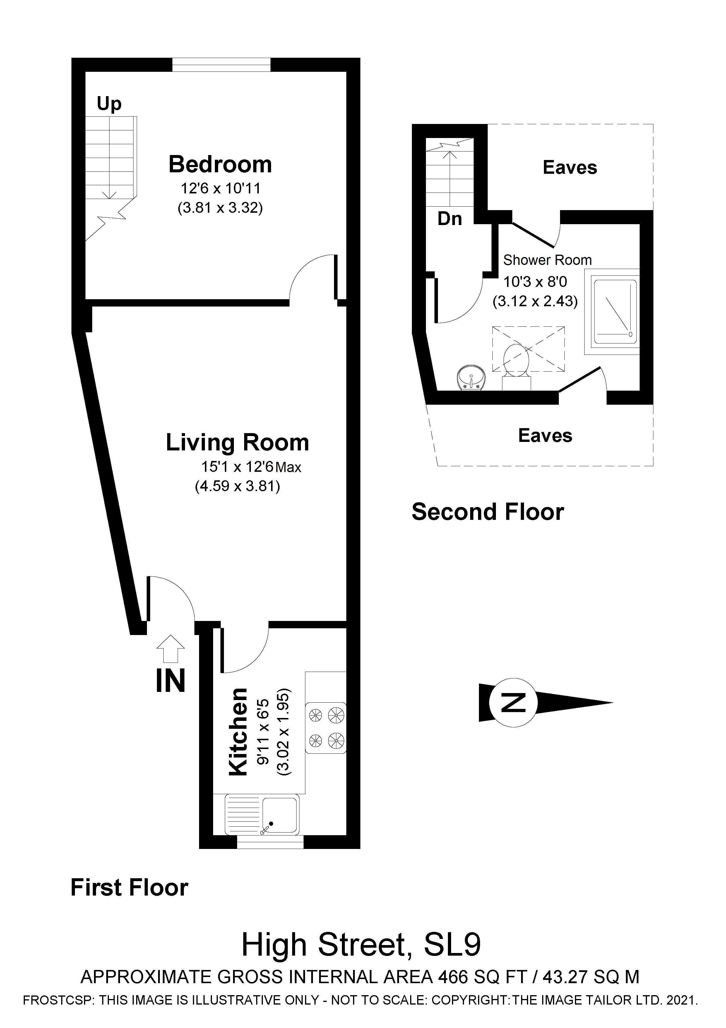 At A High Street, Chalfont St. Peter SL9, 1 bedroom flat for sale