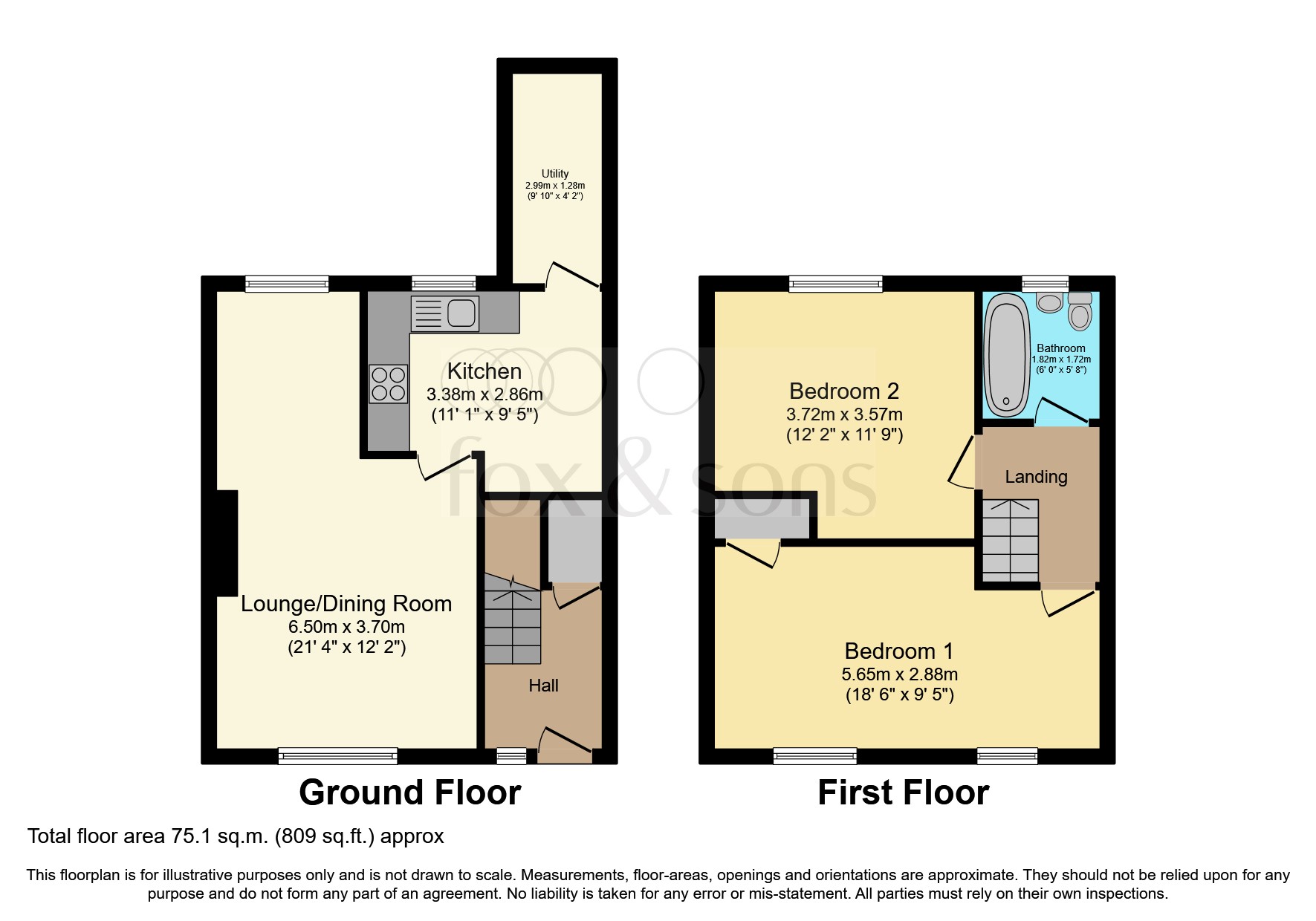 Chelworth Road, Eastbourne BN22, 2 bedroom terraced house for sale