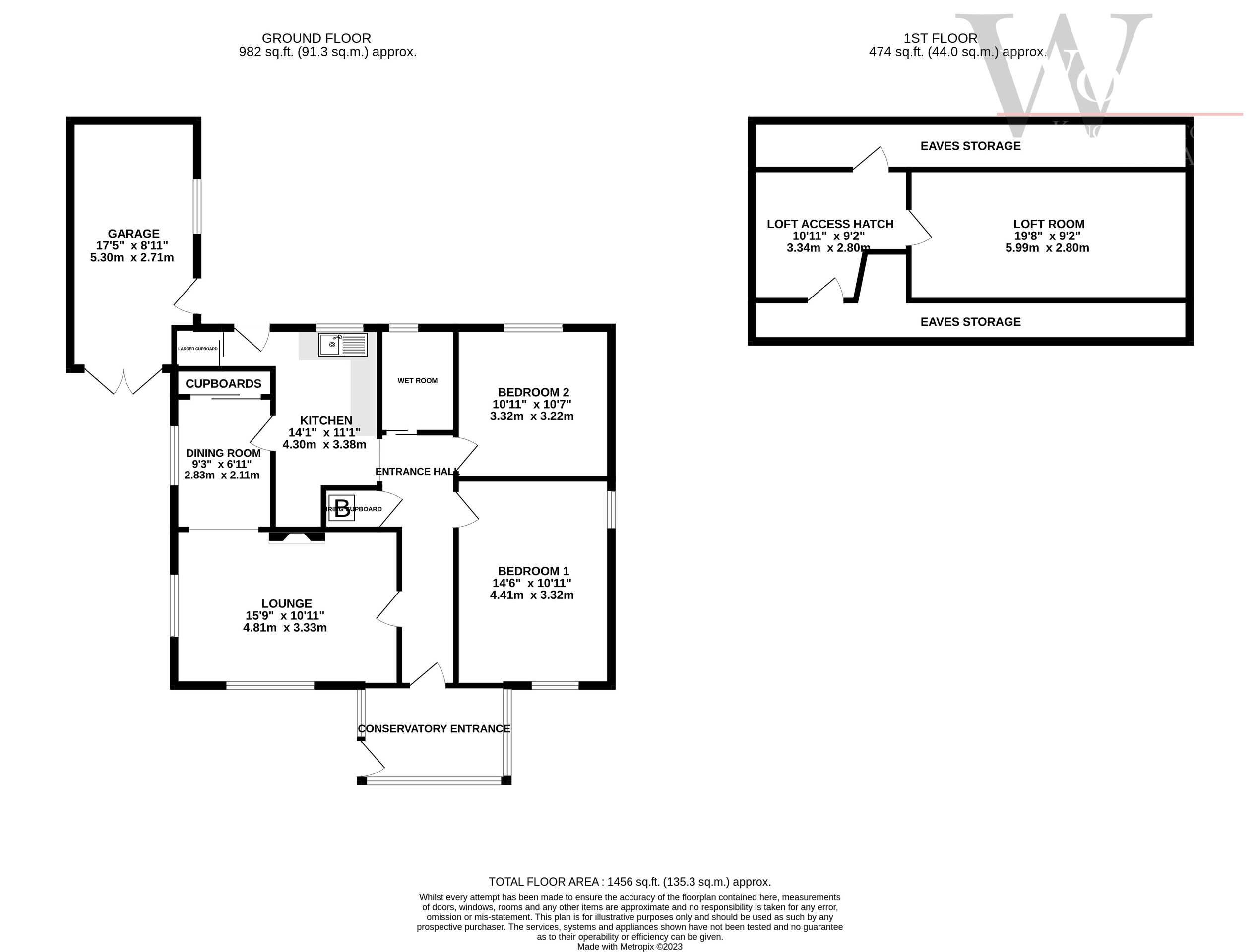 Nicolise, Broadway Road, Kingsteignton, Newton Abbot TQ12, 2 bedroom