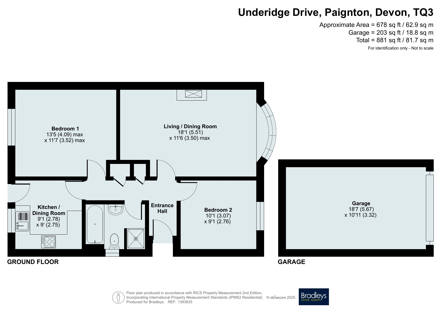 44, Underidge Drive, Devon floorplan