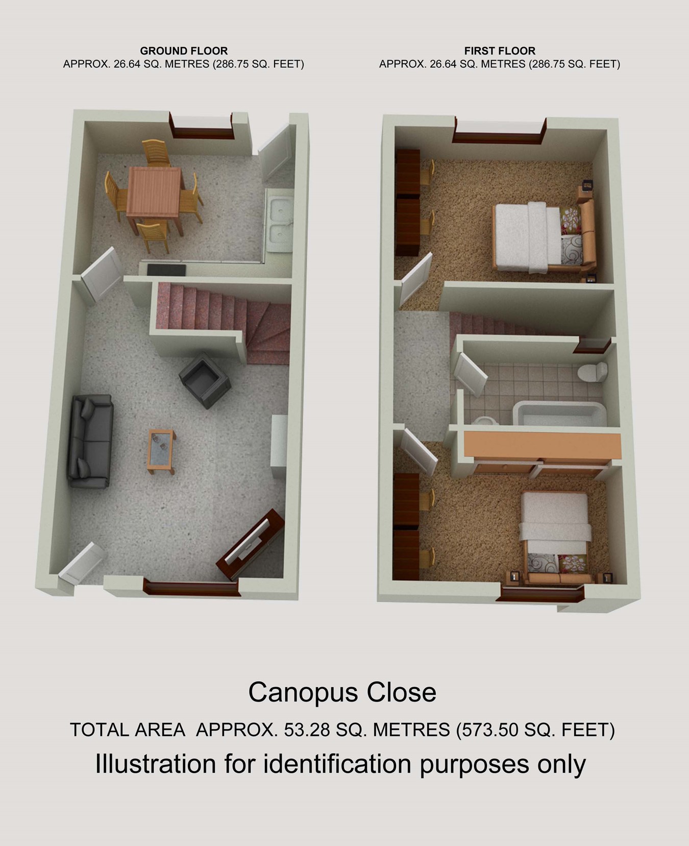 2 Bedrooms Terraced house for sale in Canopus Close, St Mellons, Cardiff CF3