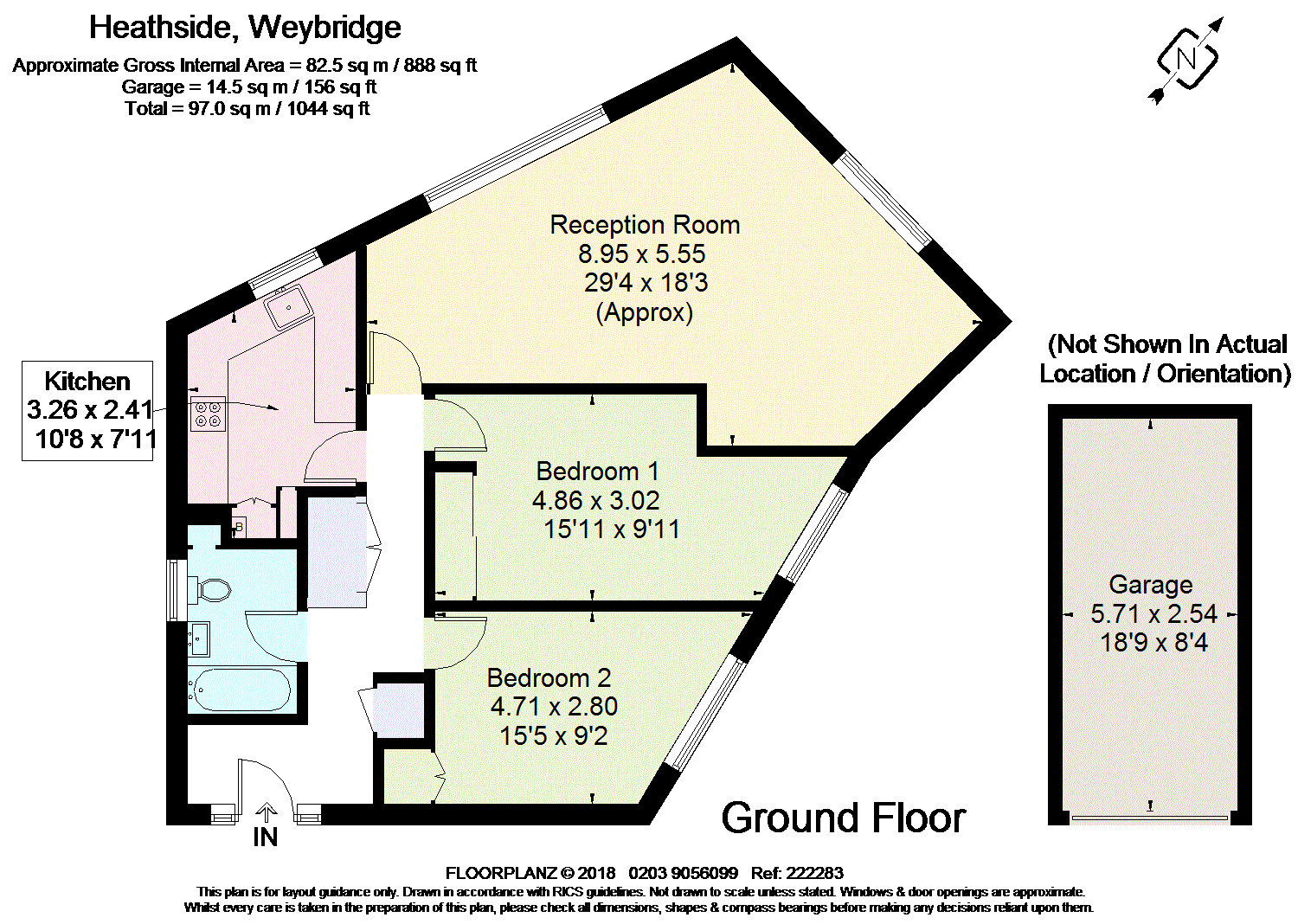 2 Bedrooms Flat for sale in Heathside, Weybridge, Surrey KT13