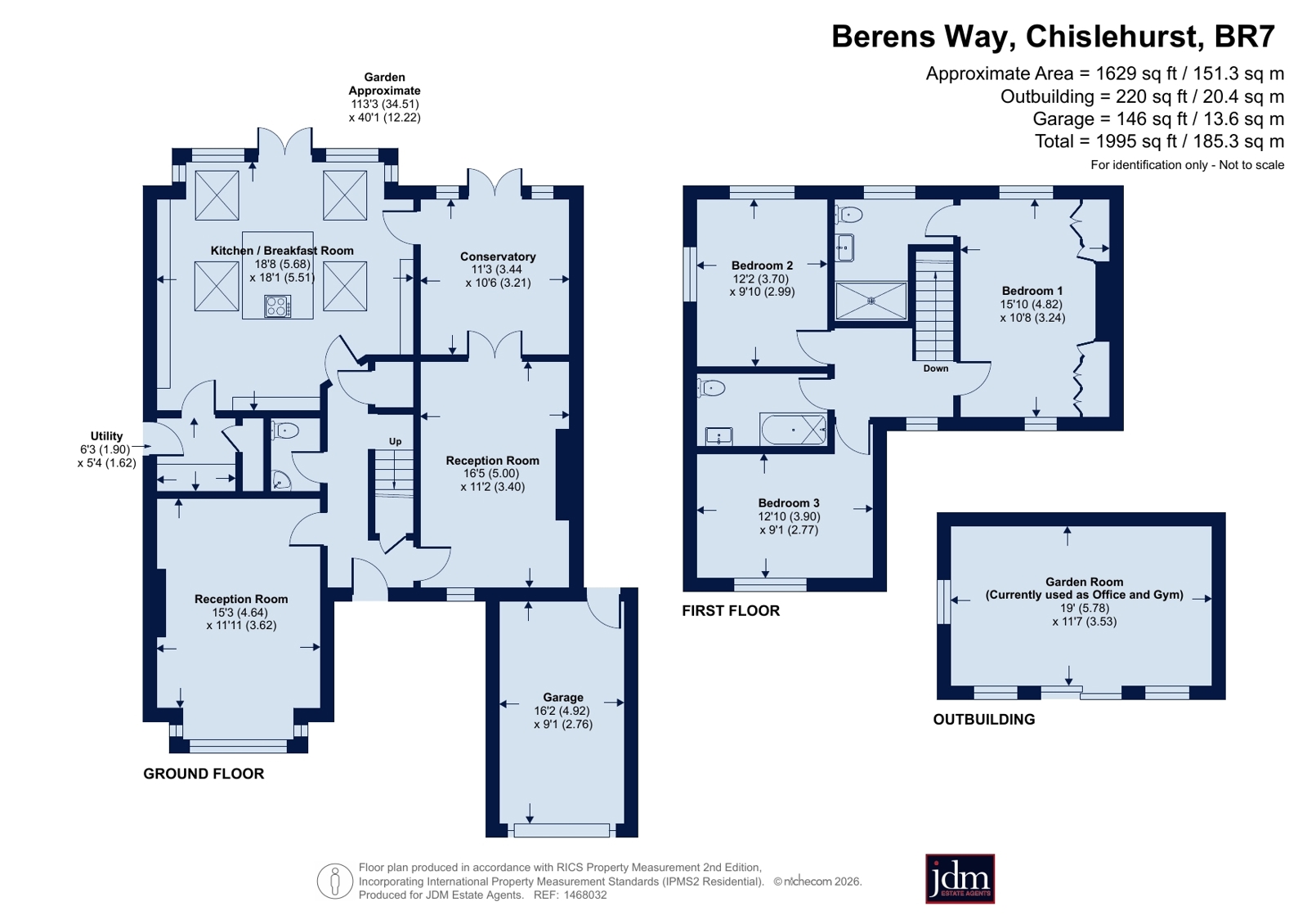 7, Berens Way, Chislehurst floorplan
